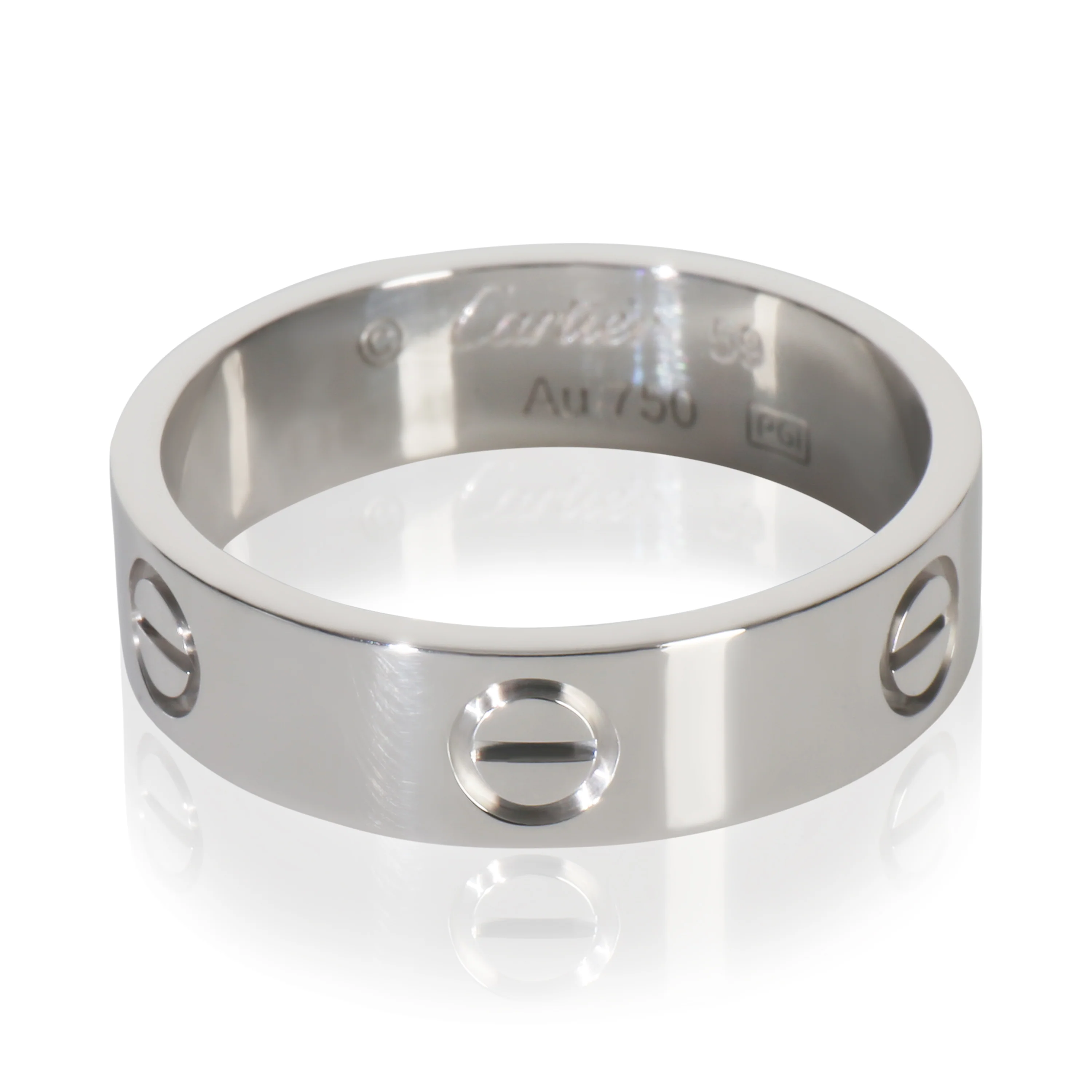 White Gold Love Ring