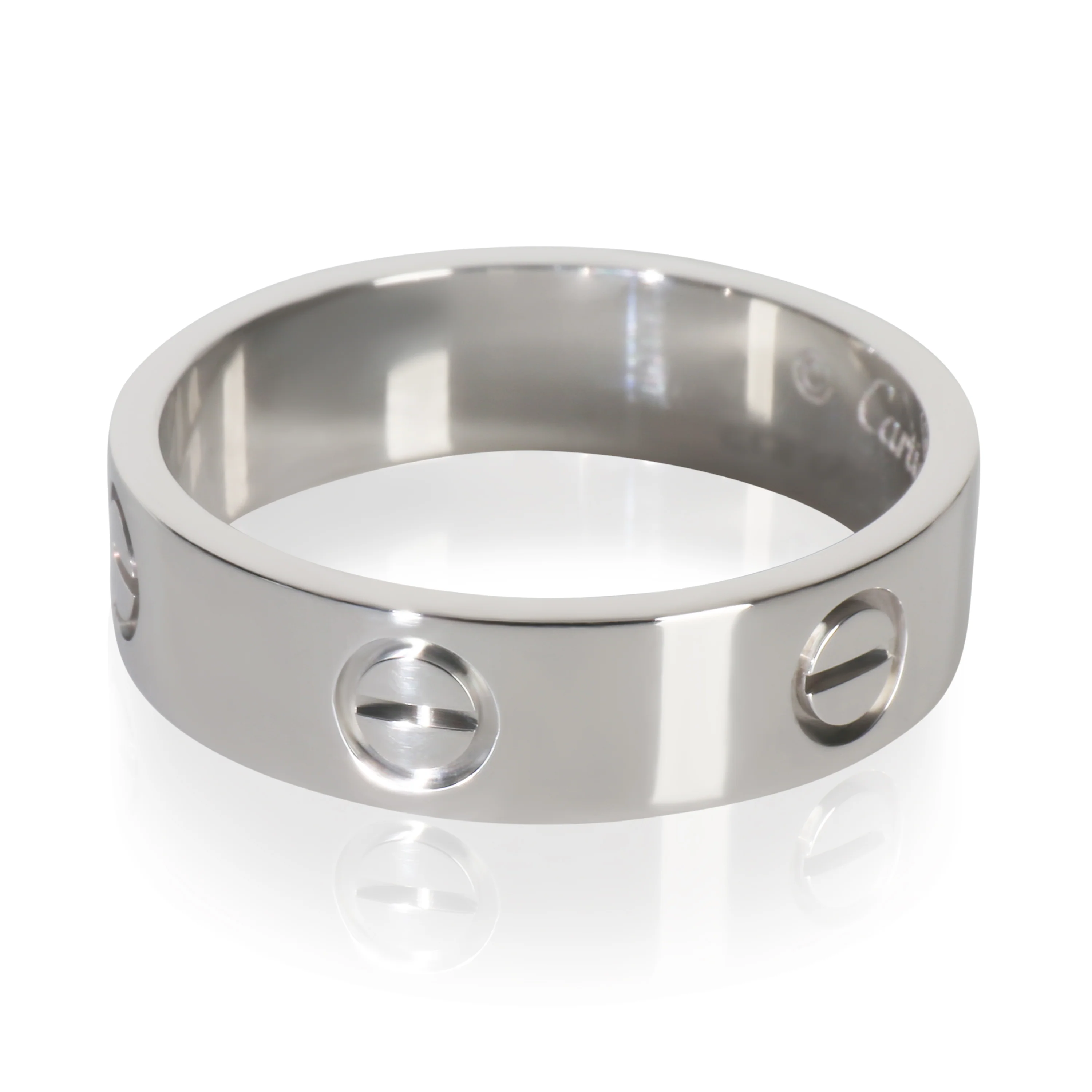 White Gold Love Ring - Image 3