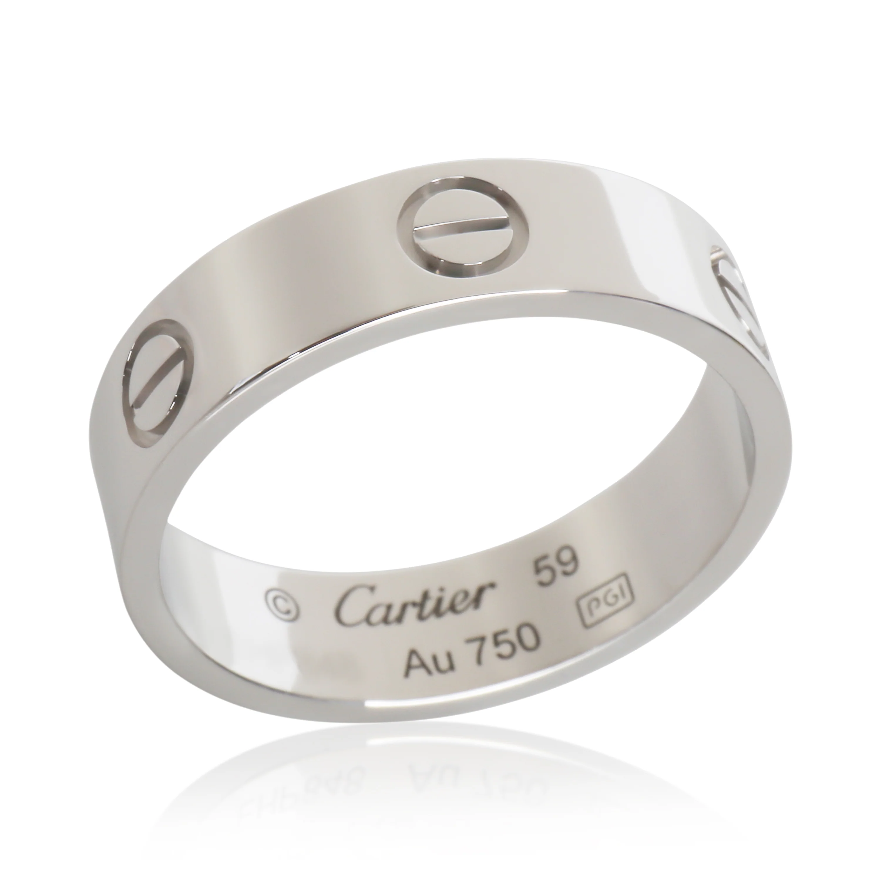 White Gold Love Ring - Image 5