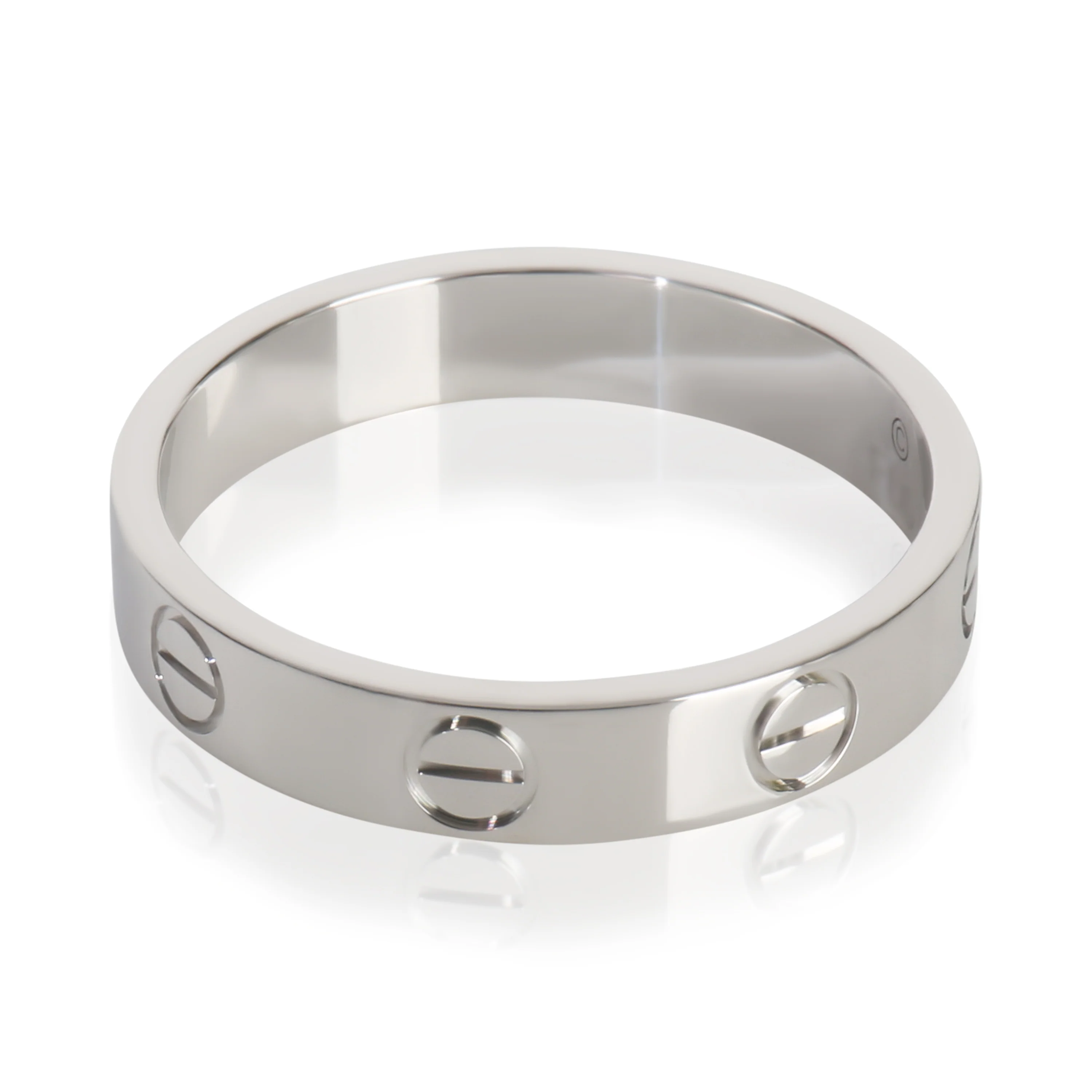 White Gold  Small Model Love Ring - Image 2