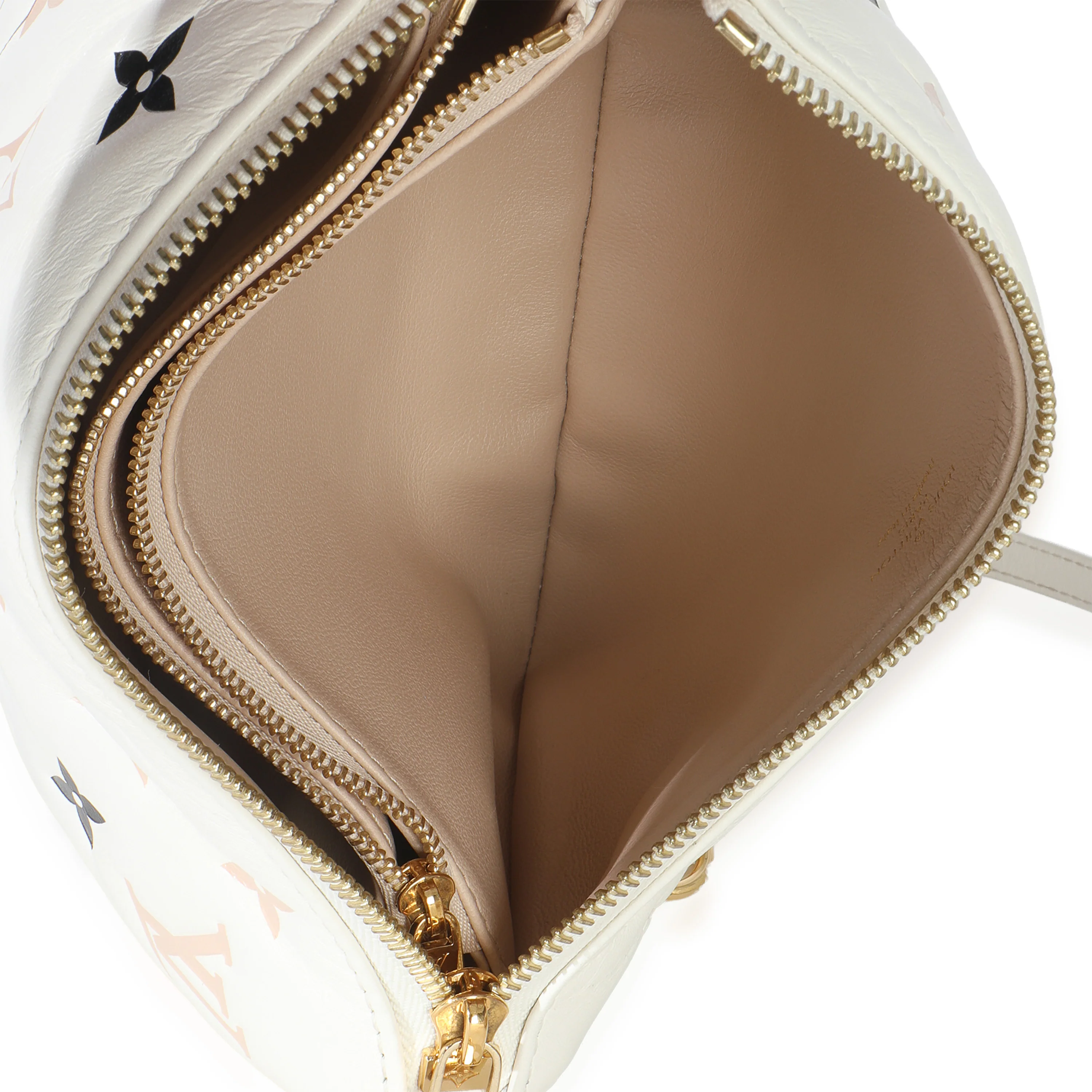 Beige Lambskin Embossed Monogram Tricolor By The Pool Coussin BB - Image 9