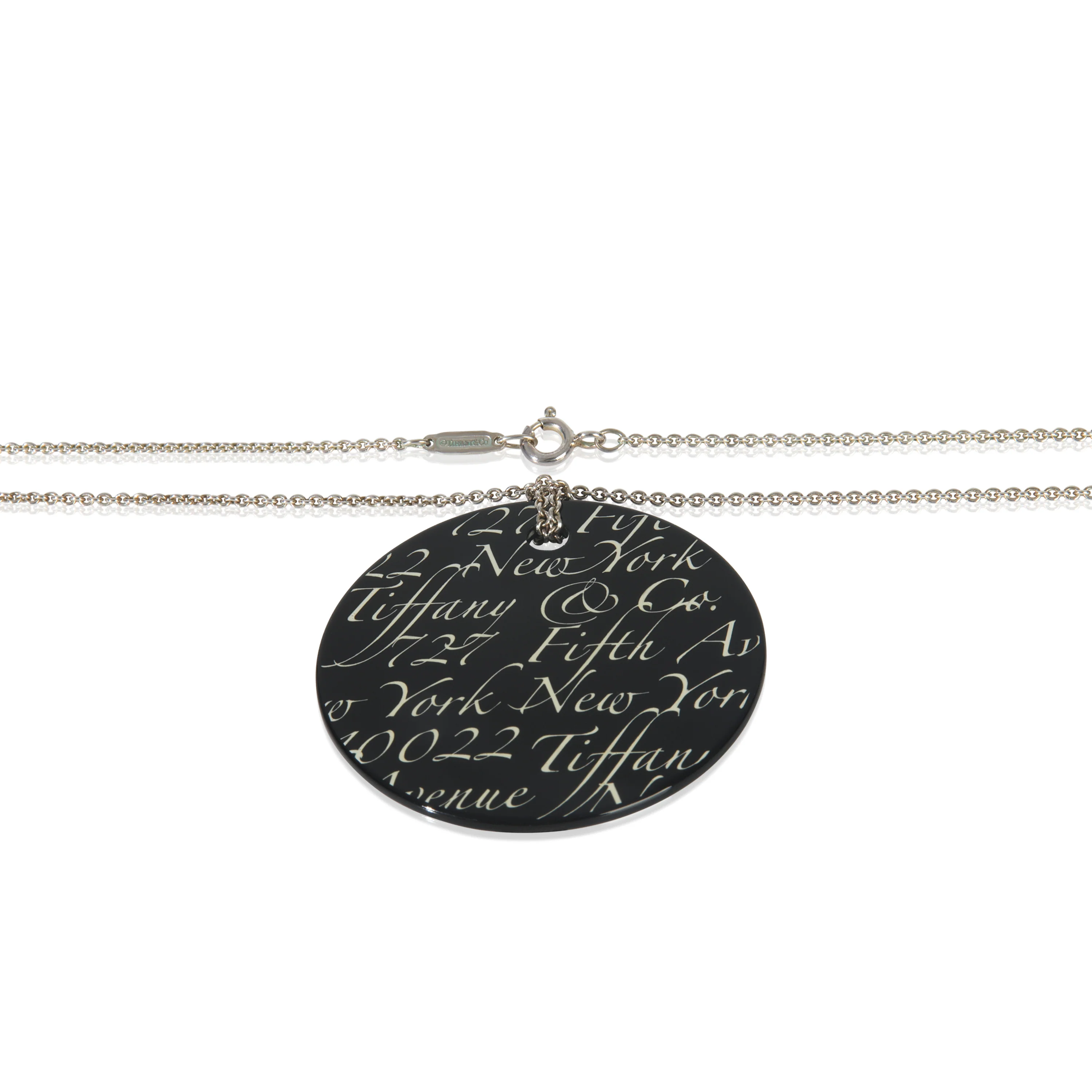 Sterling Silver Onyx Notes Pendant - Image 2