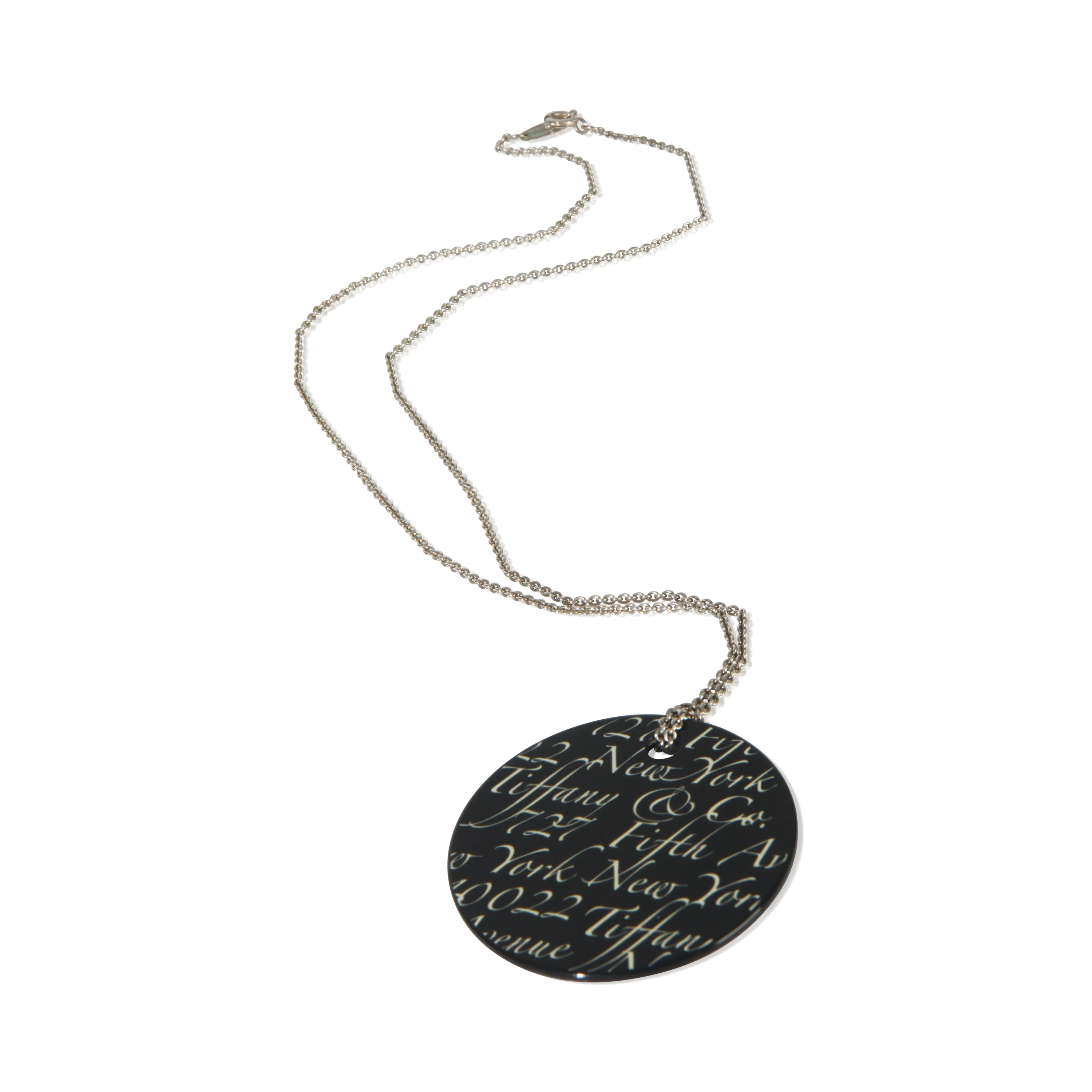 Sterling Silver Onyx Notes Pendant - Image 3