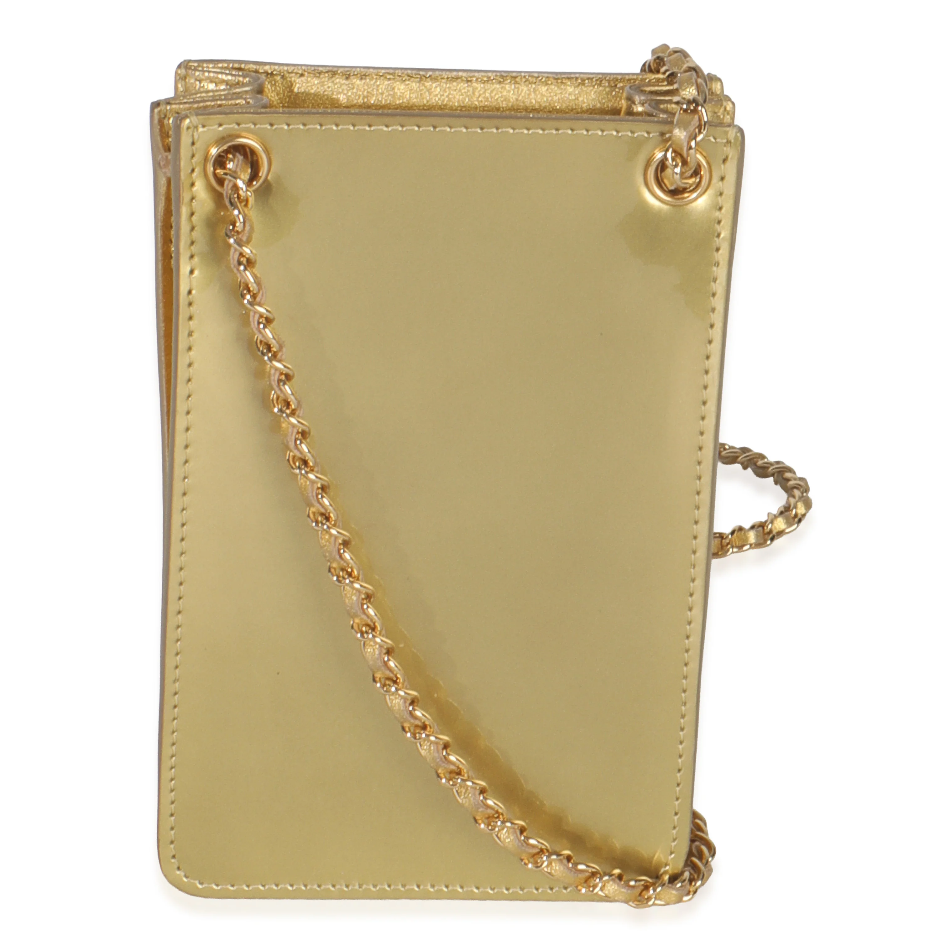 Gold Patent CC Phone Holder Crossbody - Image 4