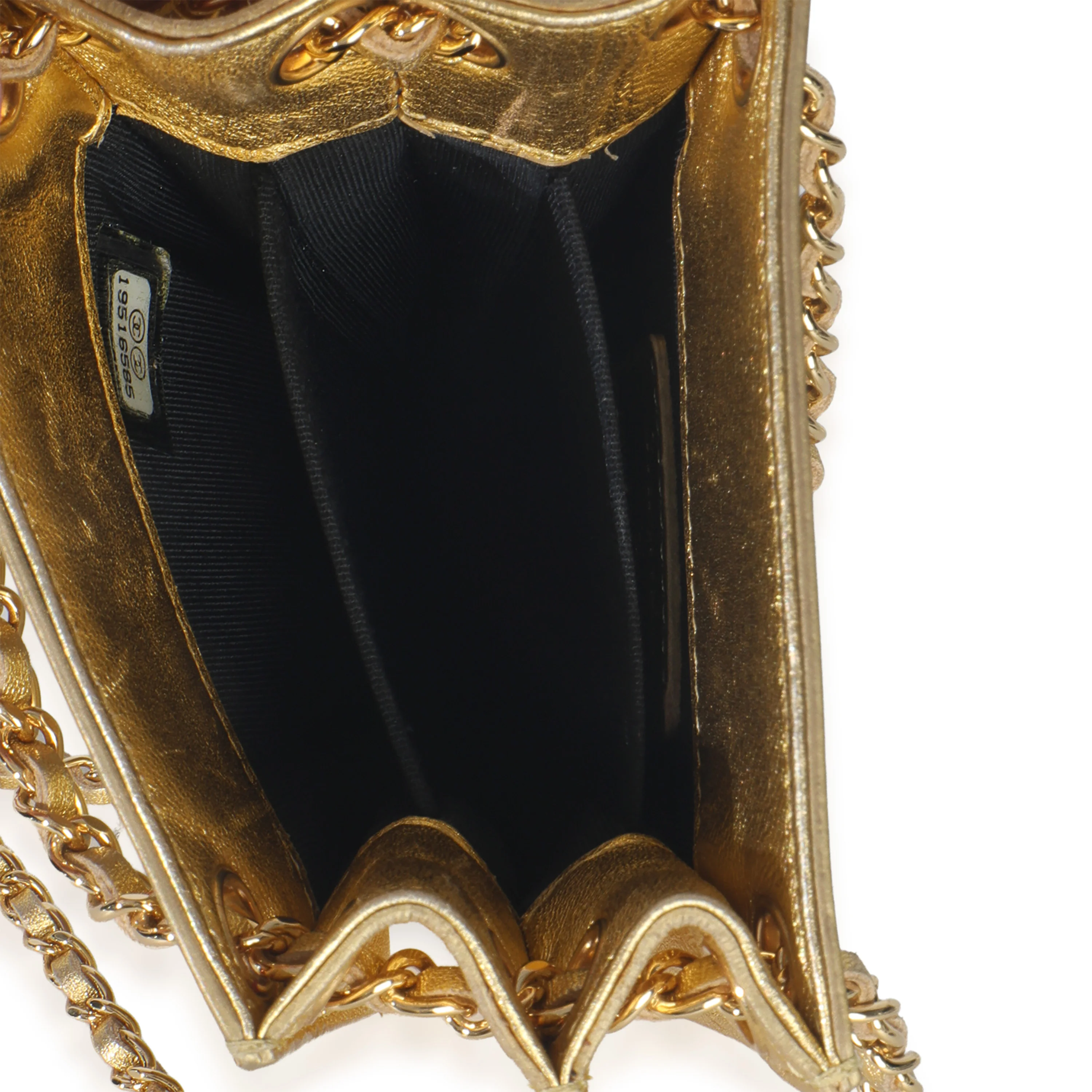 Gold Patent CC Phone Holder Crossbody - Image 7