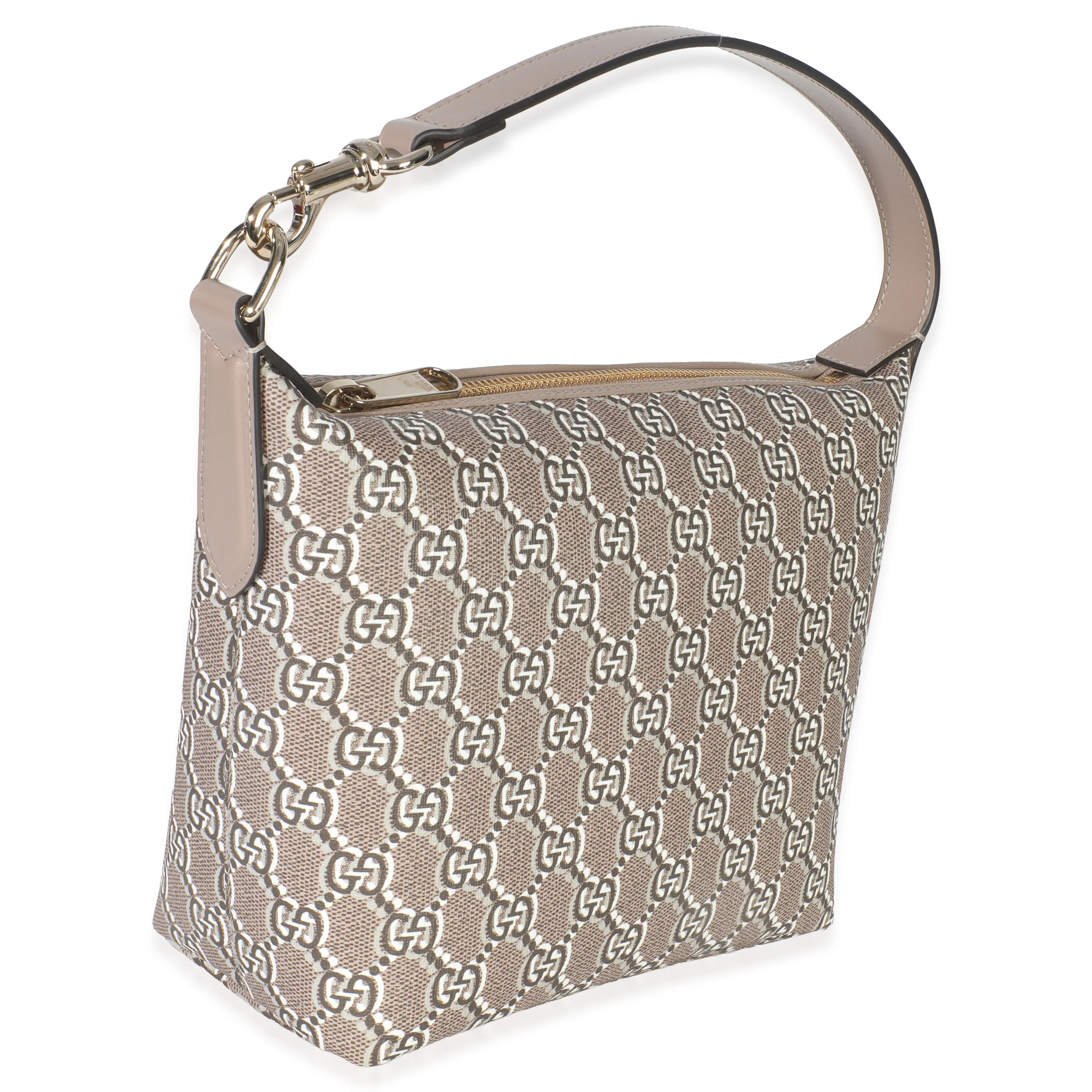 Taupe GG Shadow Monogram Canvas Super Mini Ophidia Shoulder Bag - Image 3