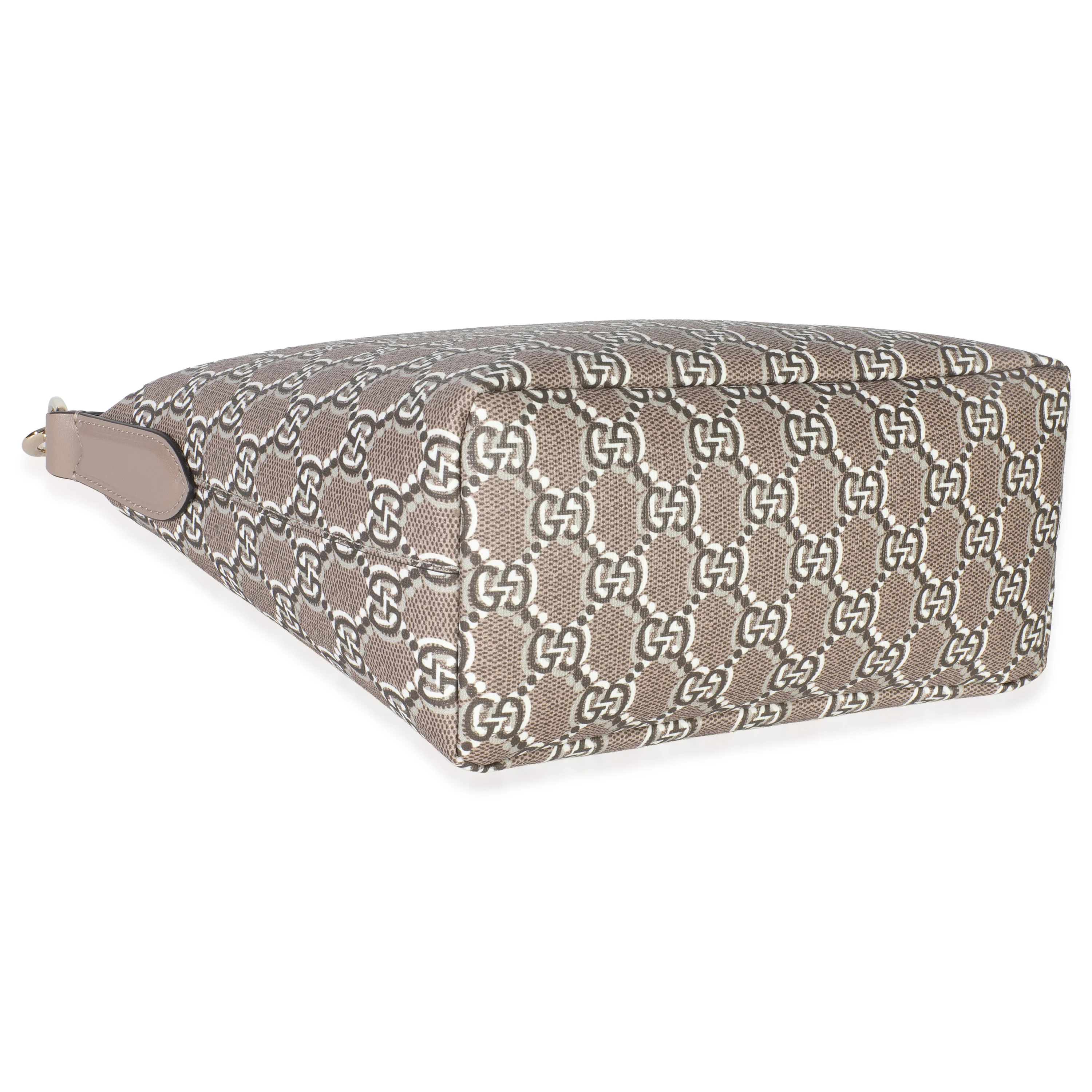 Taupe GG Shadow Monogram Canvas Super Mini Ophidia Shoulder Bag - Image 6