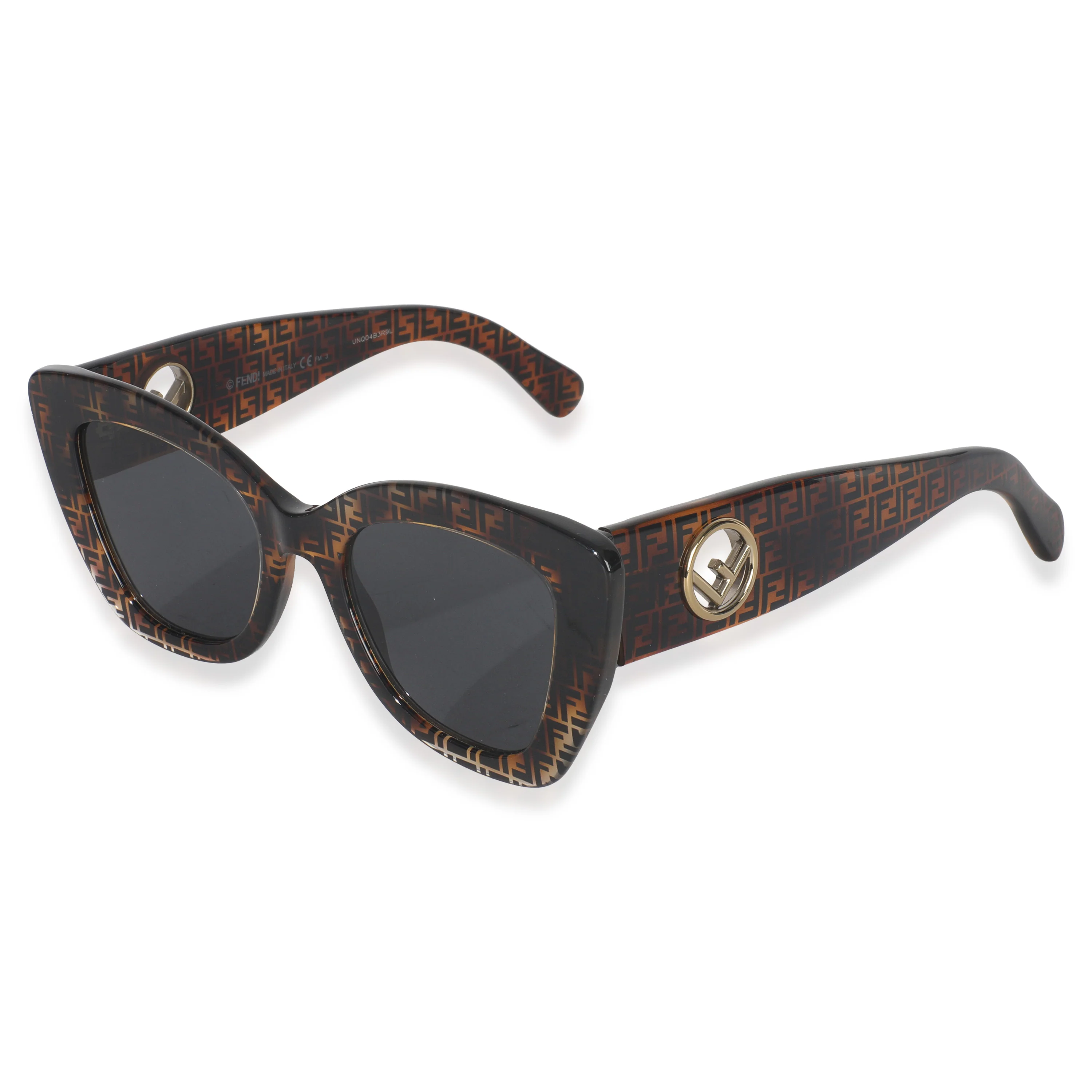 Brown Tortoise F Is Fendi FF Cat Eye Sunglasses - Image 2