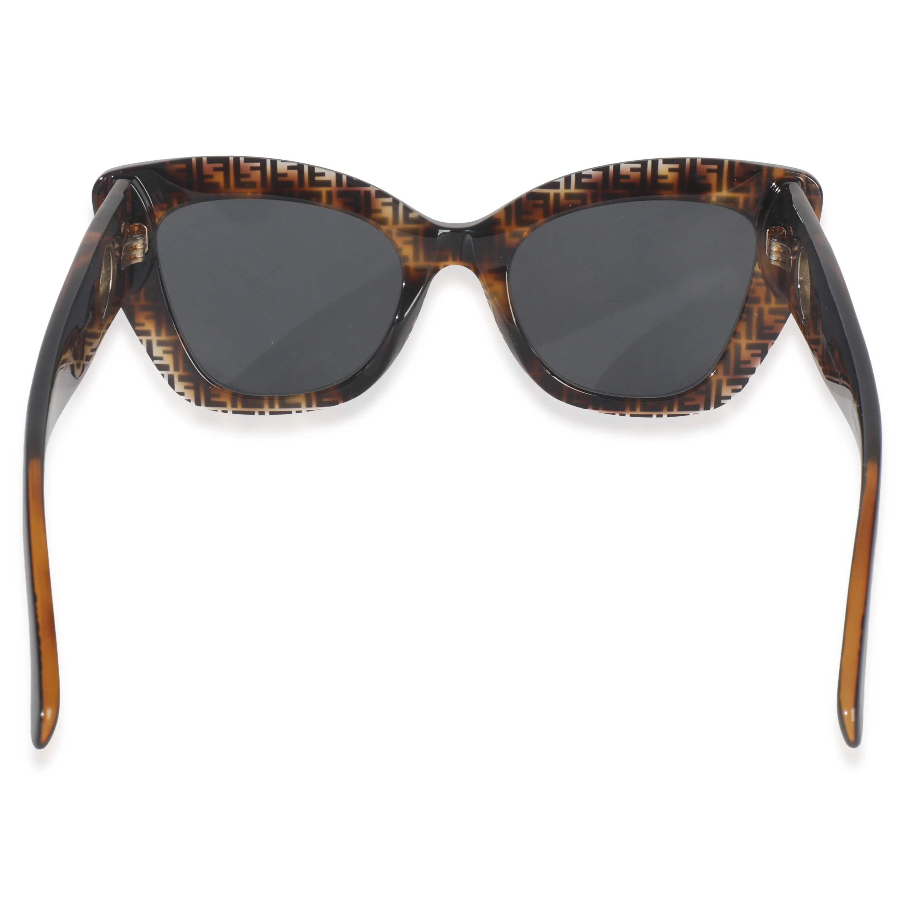 Brown Tortoise F Is Fendi FF Cat Eye Sunglasses - Image 3