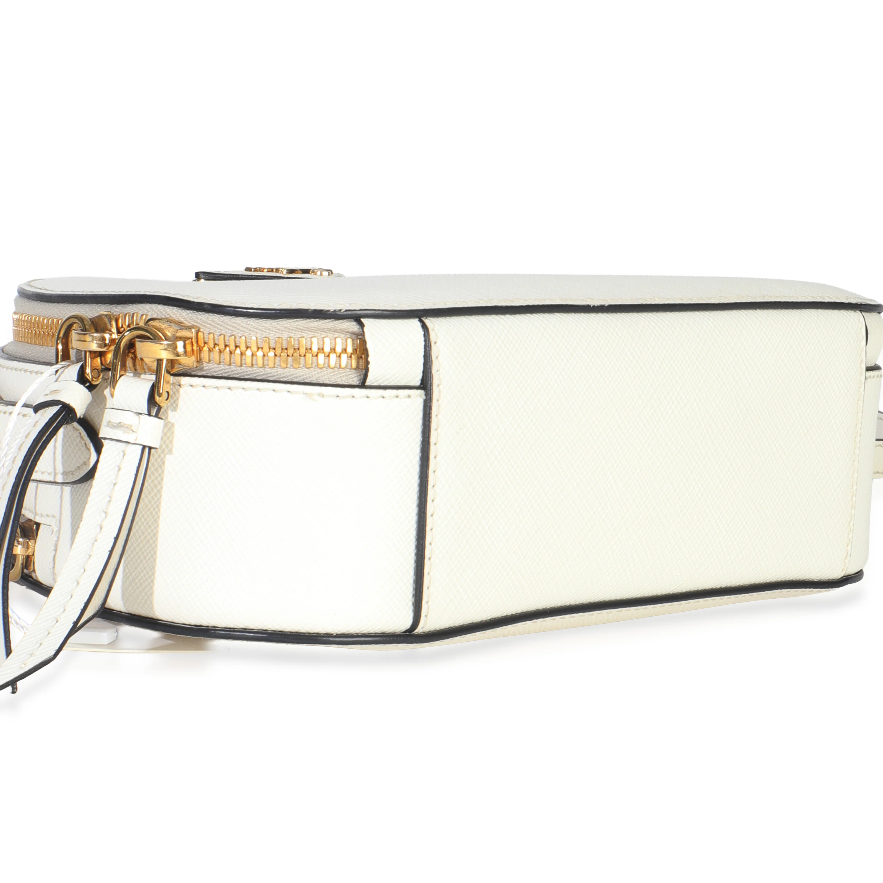 White Saffiano Small Odette Top Handle Bag - Image 6