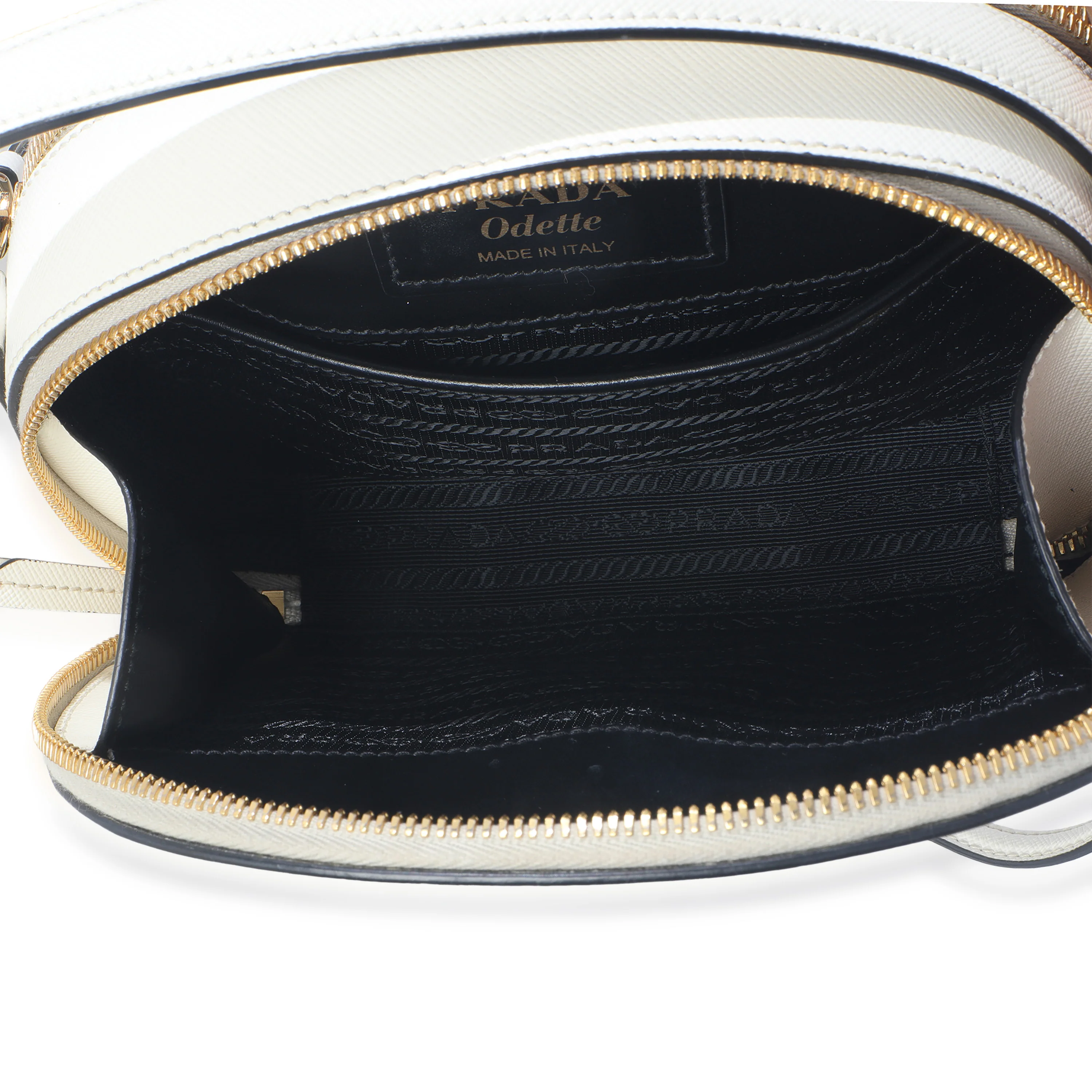 White Saffiano Small Odette Top Handle Bag - Image 9