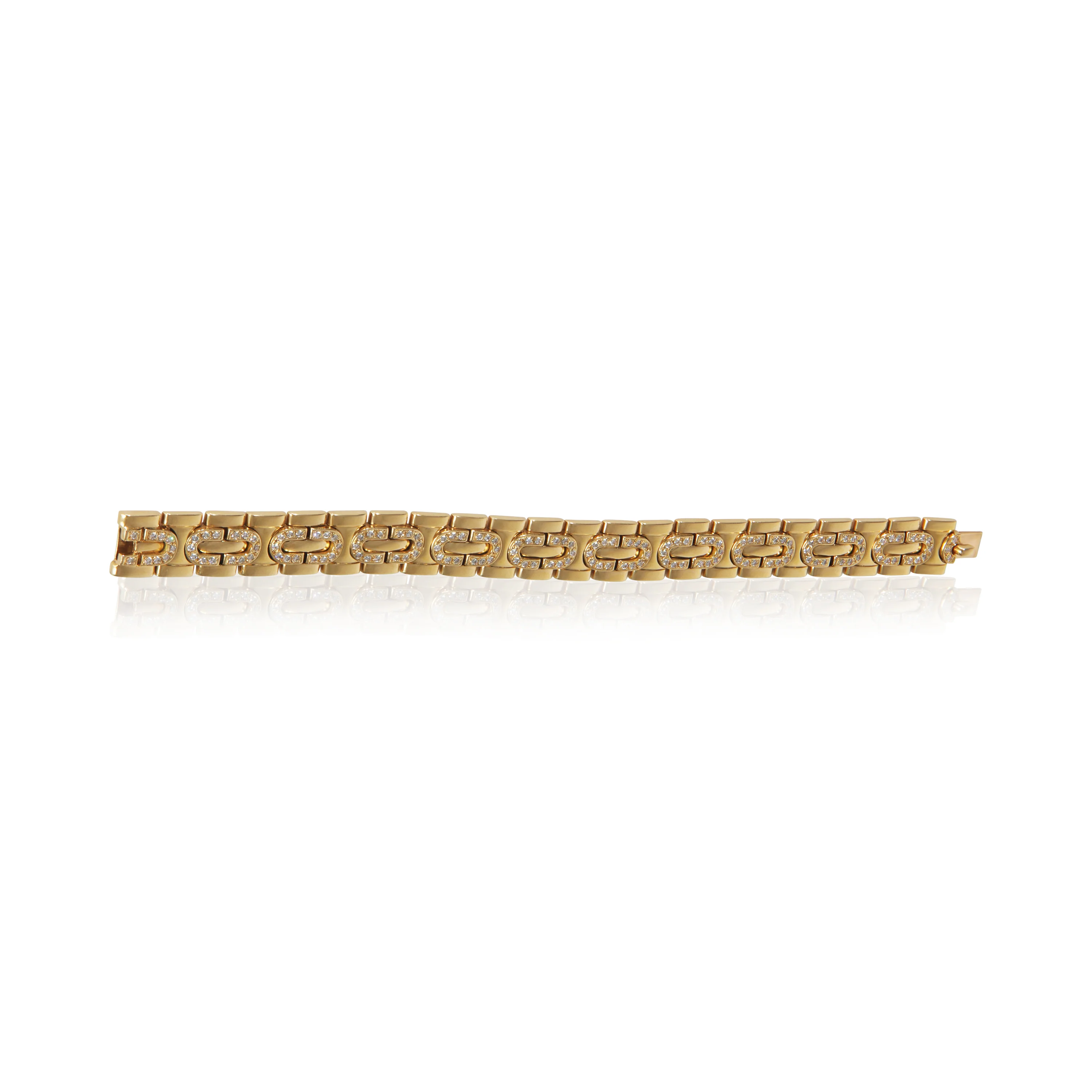 Yellow Gold Diamond Vintage 1996 Panthere Bracelet - Image 5