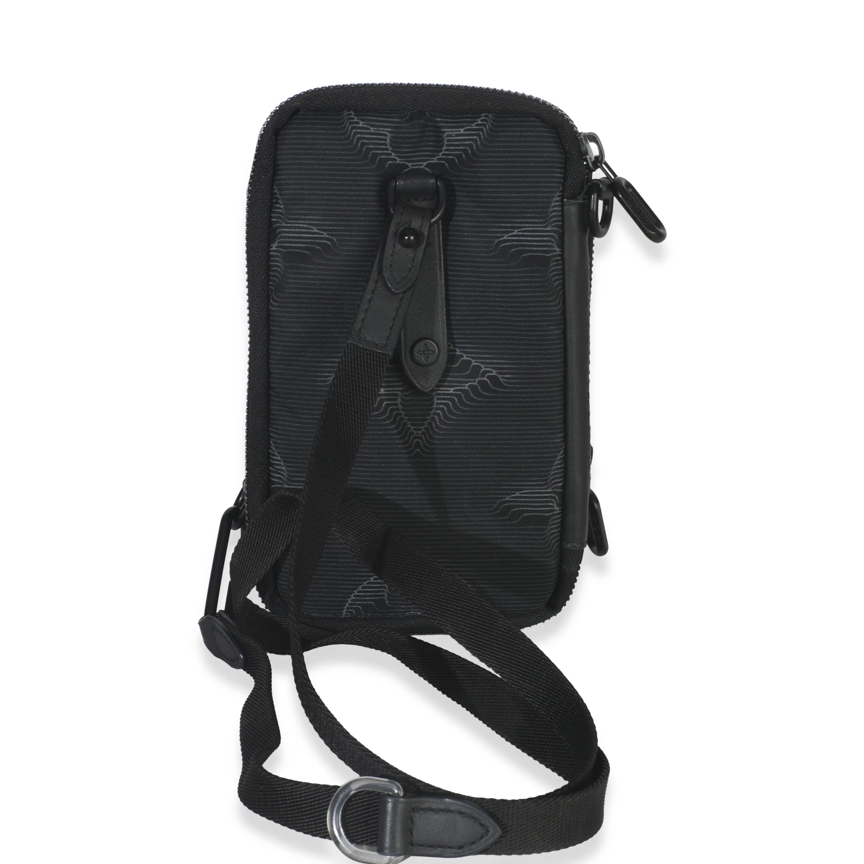 Black Nylon Monogram 2054 Double Phone Pouch - Image 4