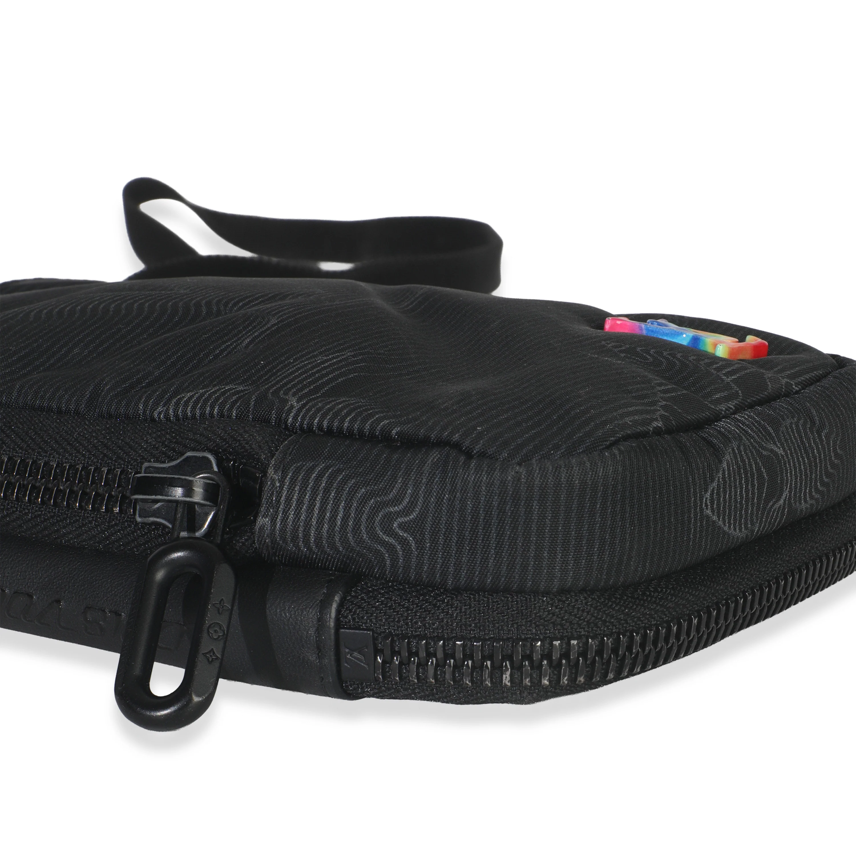 Black Nylon Monogram 2054 Double Phone Pouch - Image 7