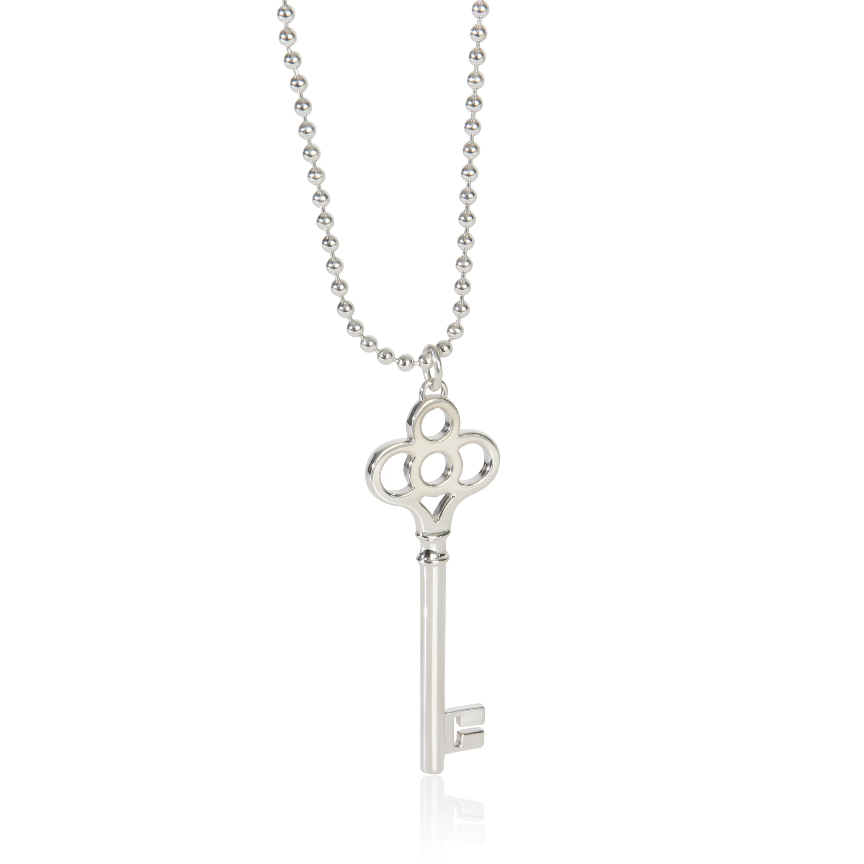 Sterling Silver Crown Key Pendant