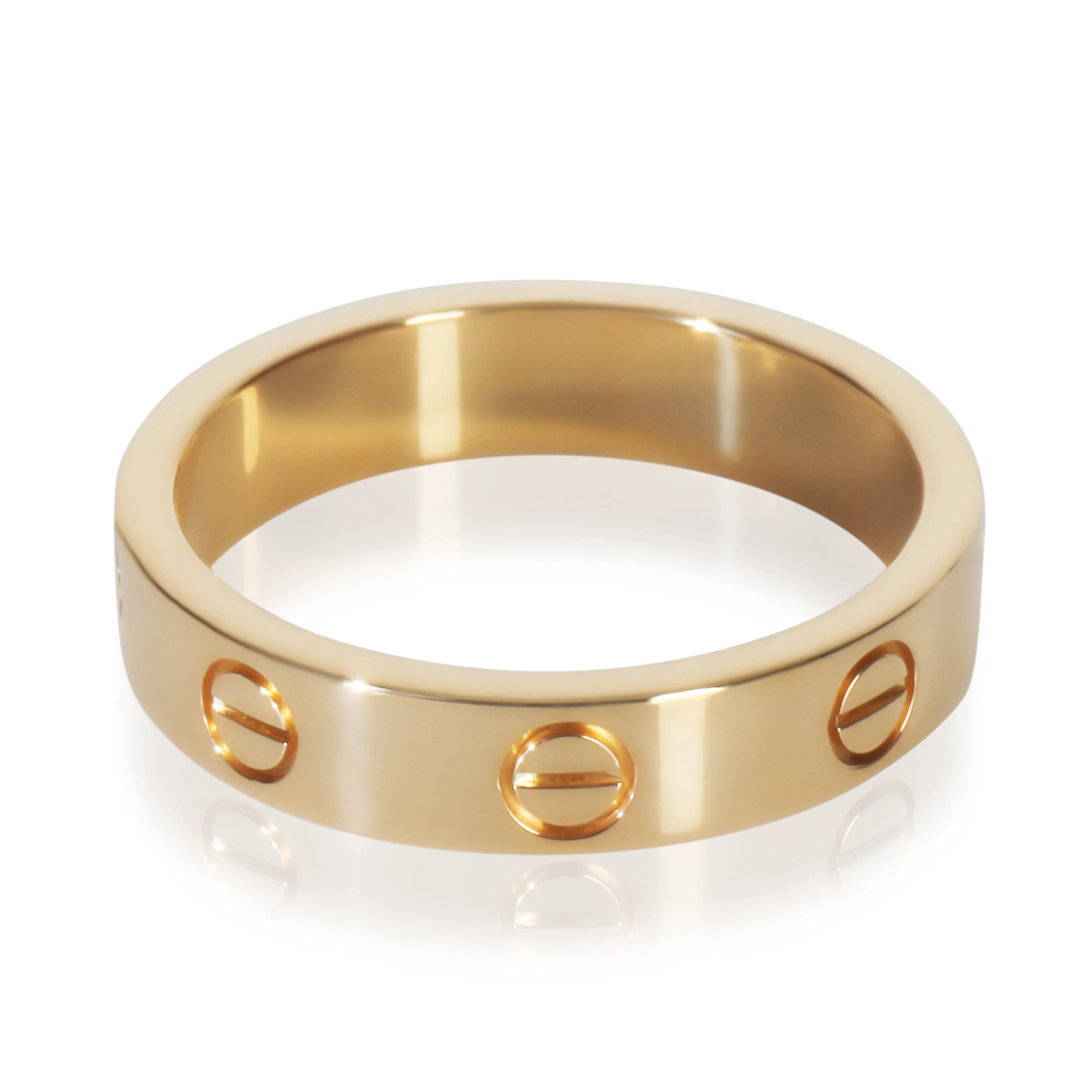 Yellow Gold Diamond Small Model Love Ring - Image 3