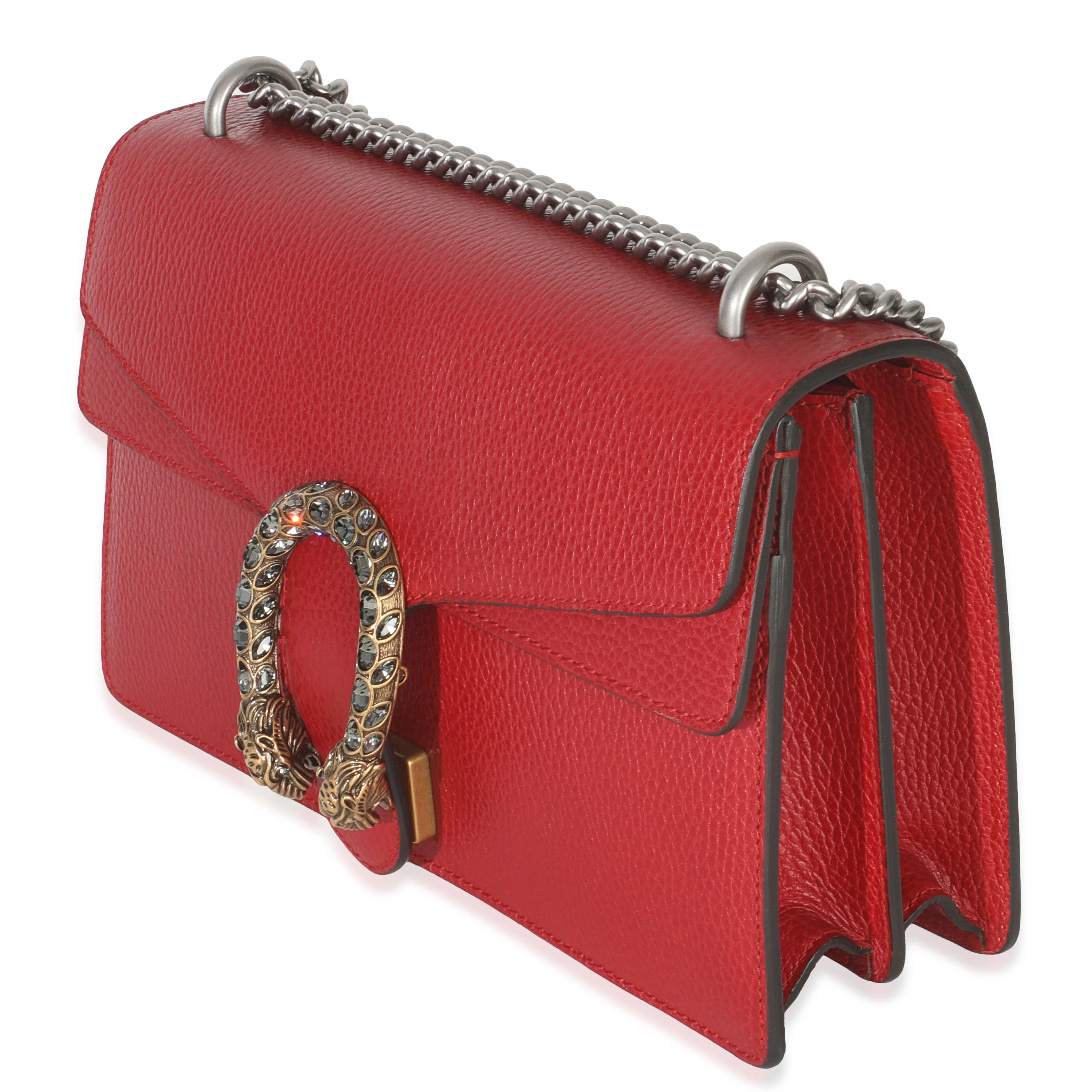 Red Dollar Calfskin Small Dionysus Chain Bag - Image 2