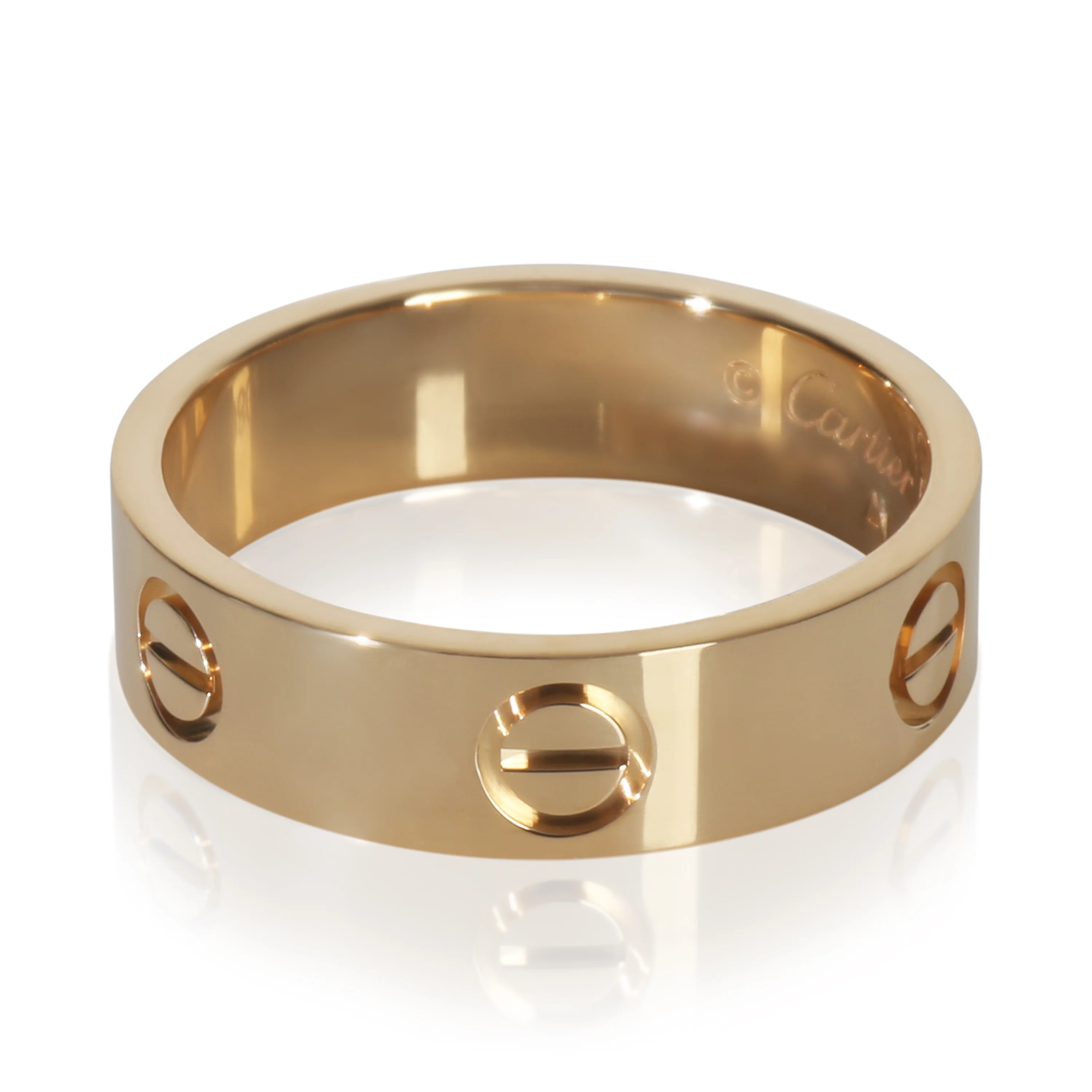 Yellow Gold Love Ring - Image 2