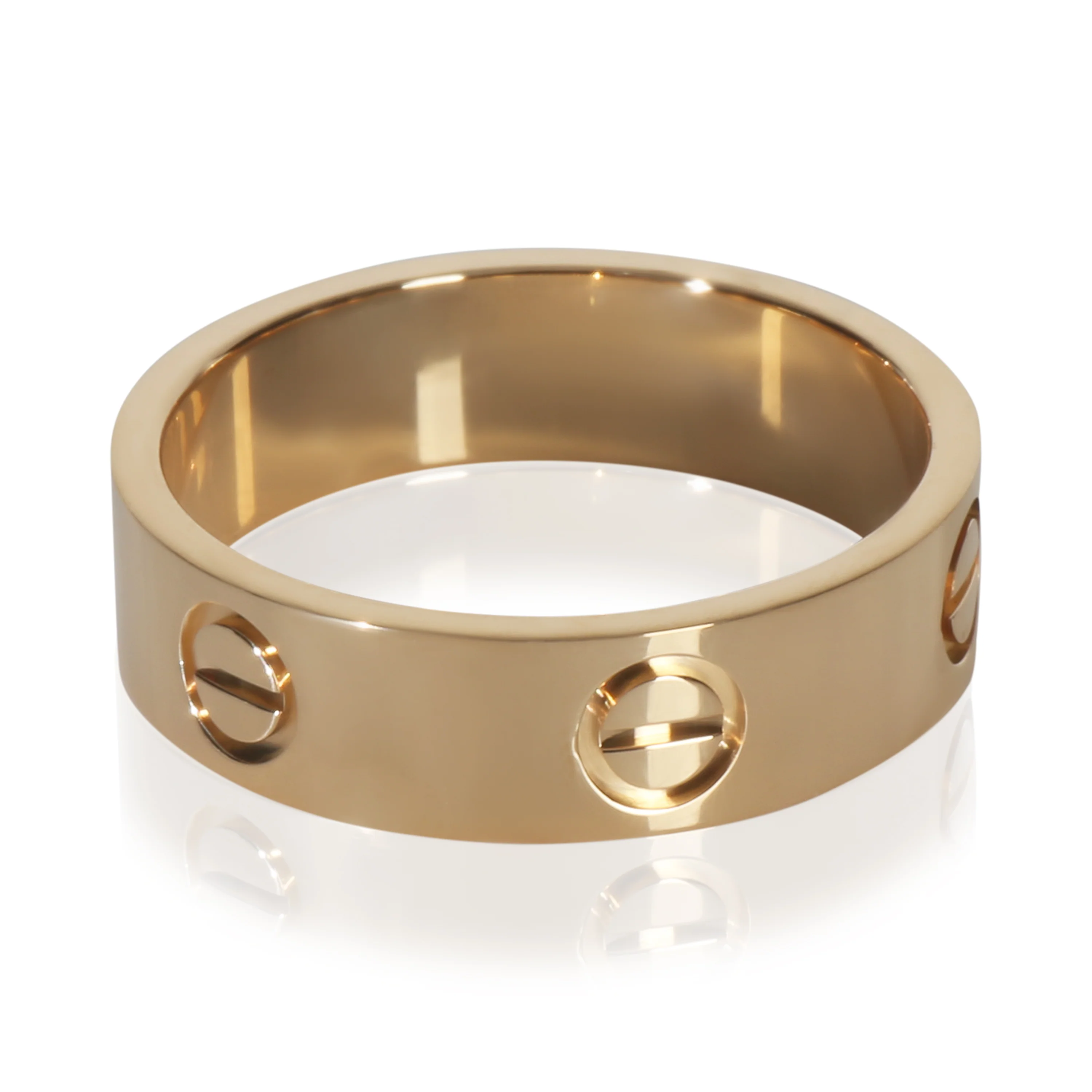 Yellow Gold Love Ring - Image 3