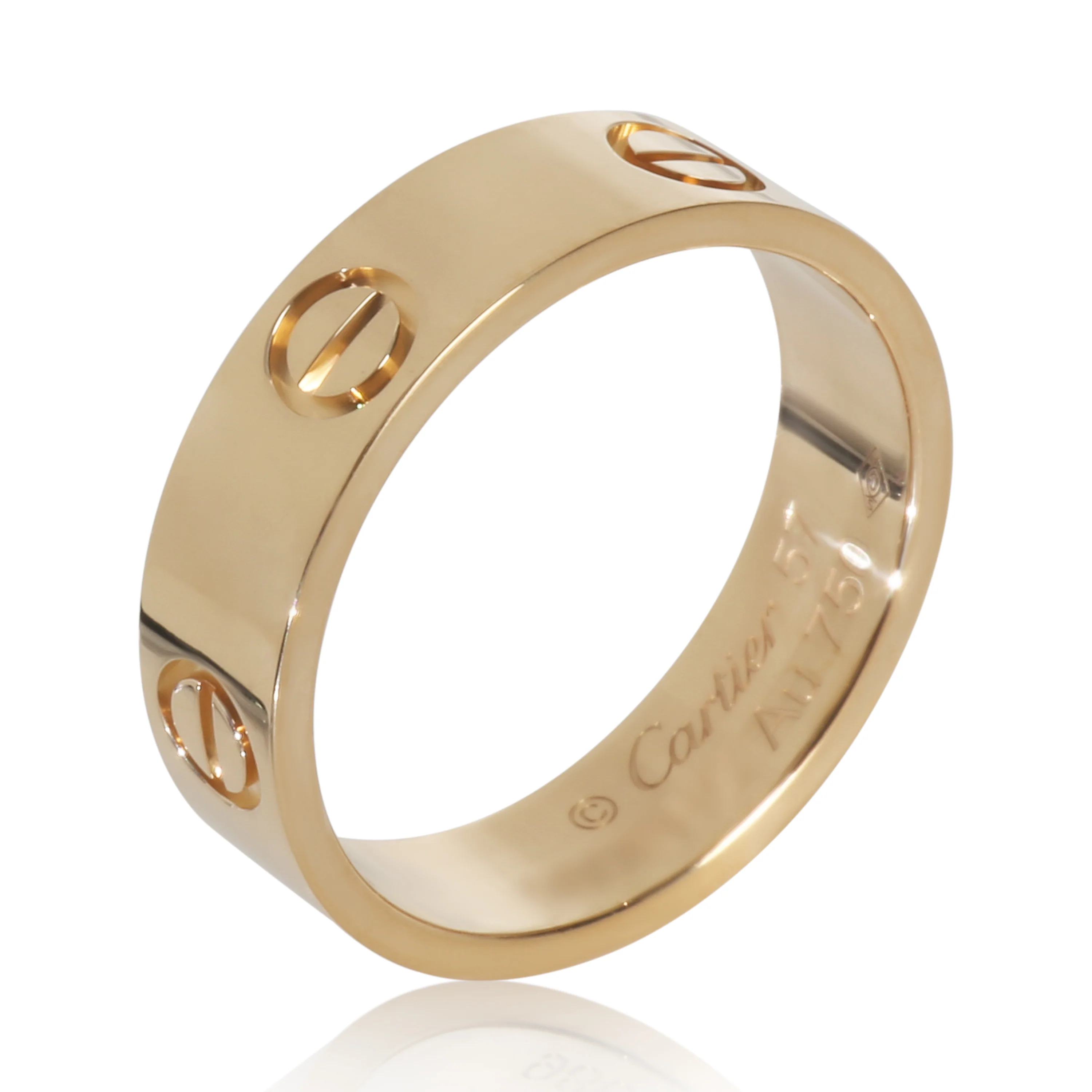 Yellow Gold Love Ring - Image 4