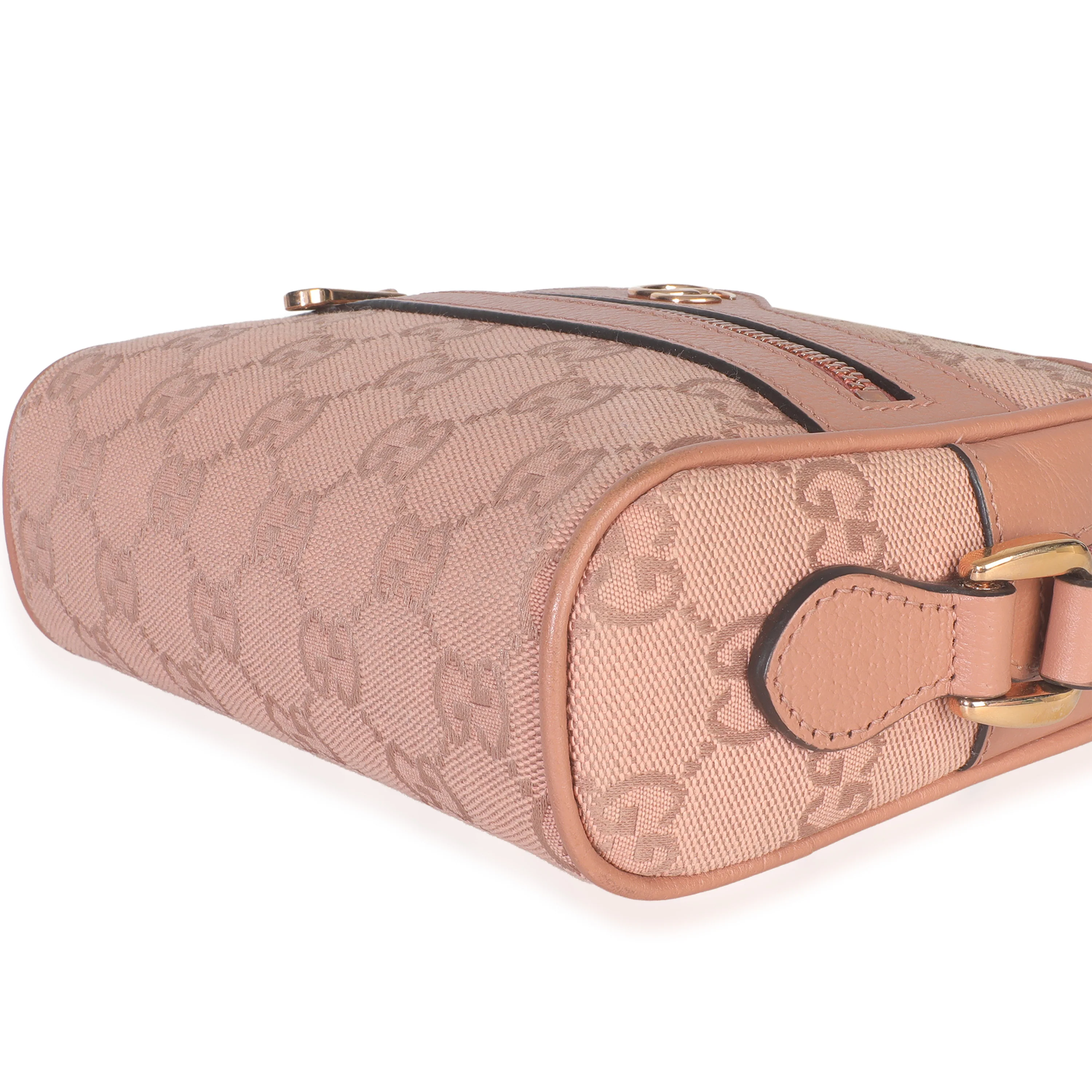 Pink GG Canvas Mini Ophidia Shoulder Bag - Image 6