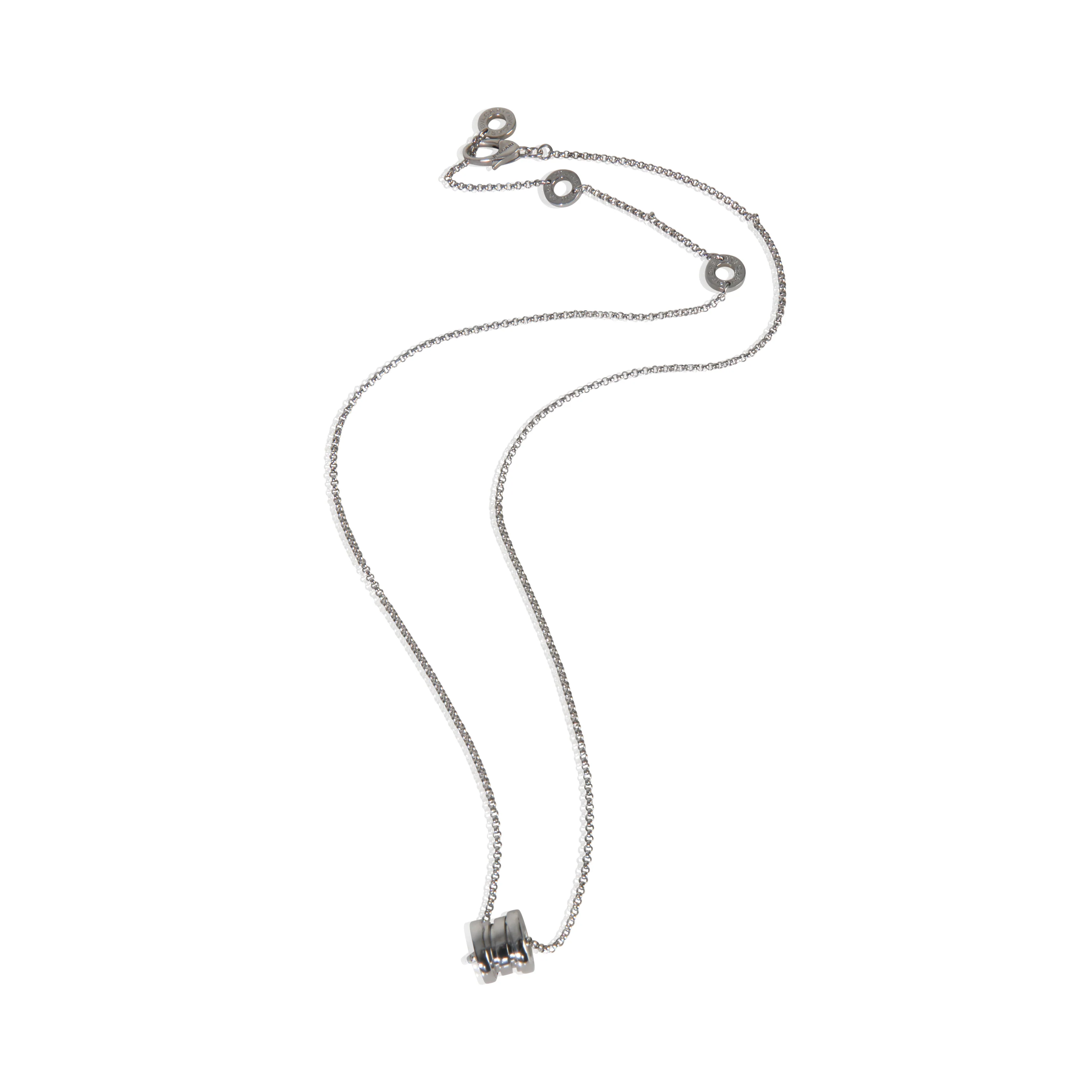 White Gold  Mini B.zero1 Necklace - Image 4