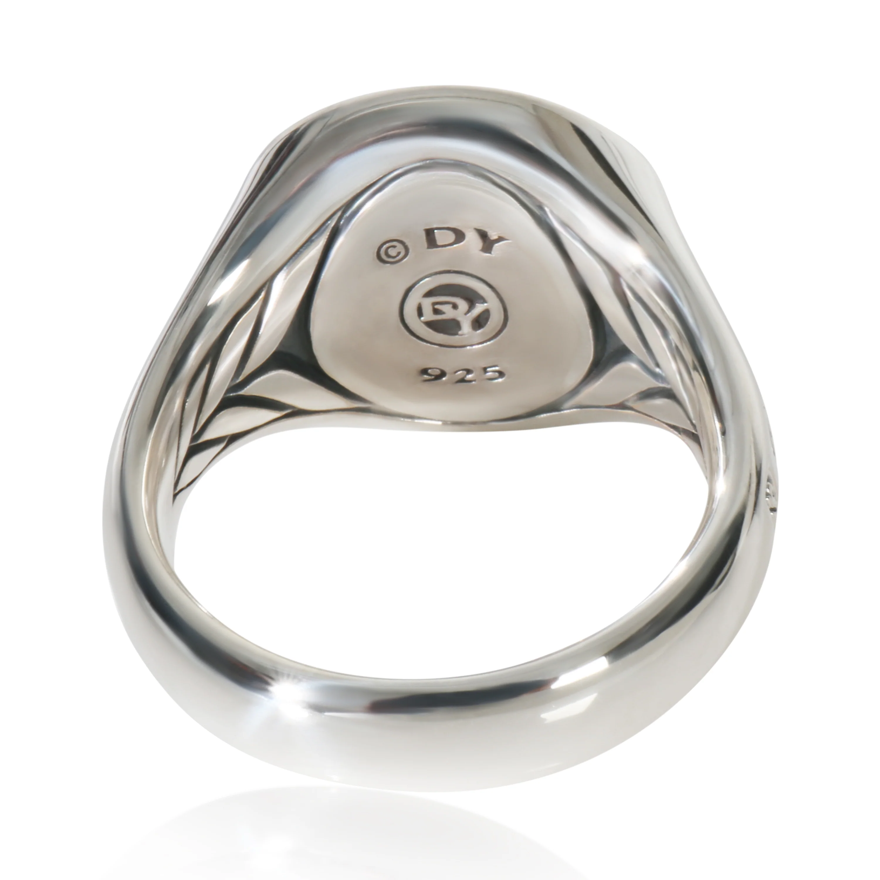 Sterling Silver Diamond Maritime Compass Signet Ring - Image 3