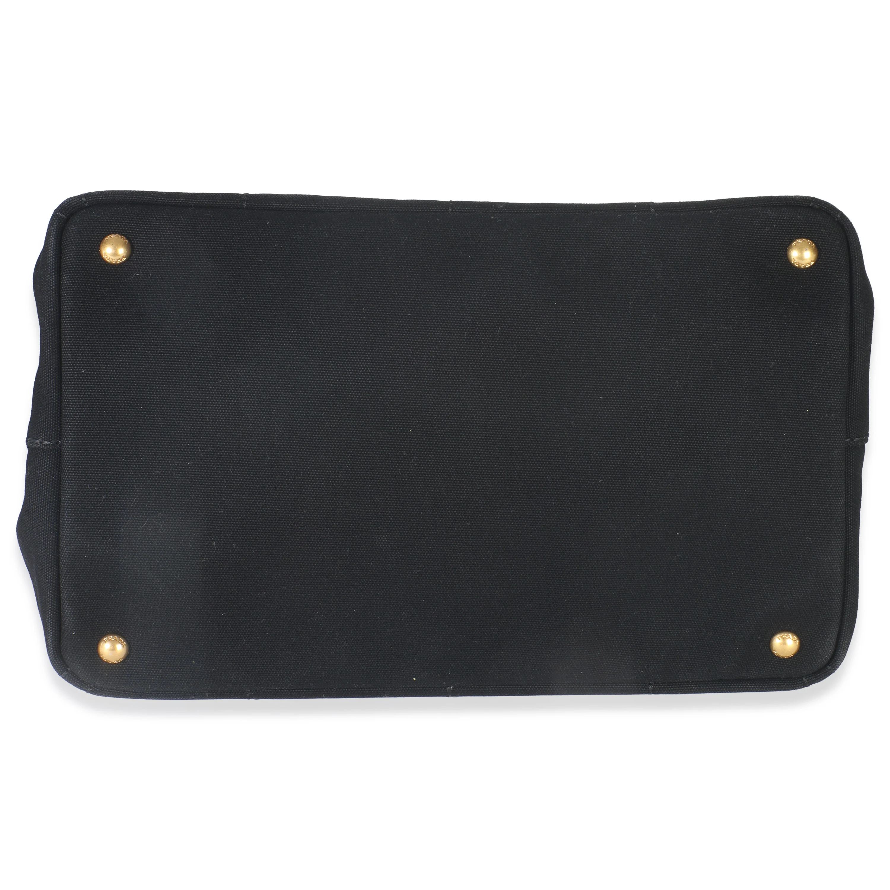 Black Canvas White Logo Small Canapa Tote - Image 5