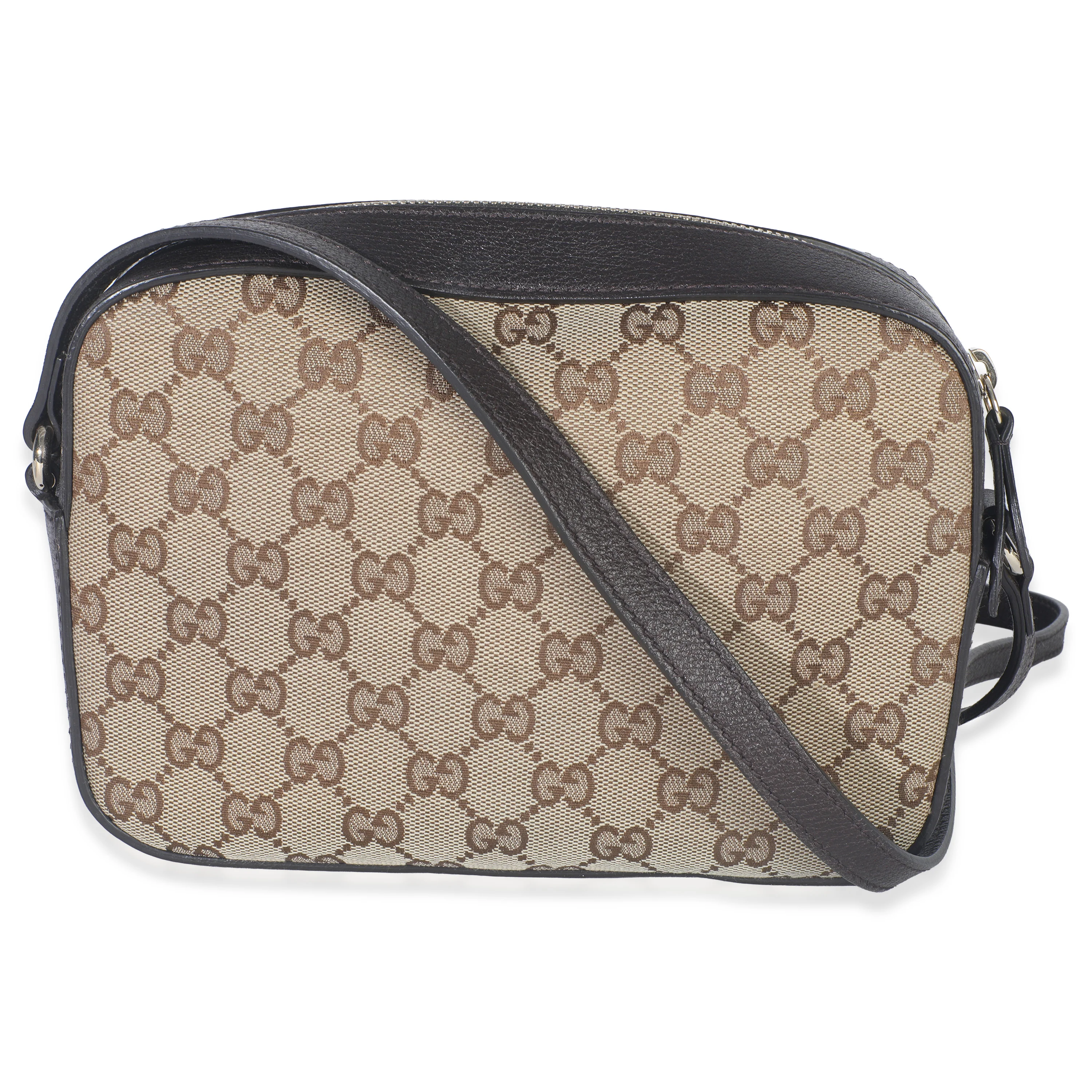 GG Supreme Canvas Web Small Webby Bee Shoulder Bag - Image 3