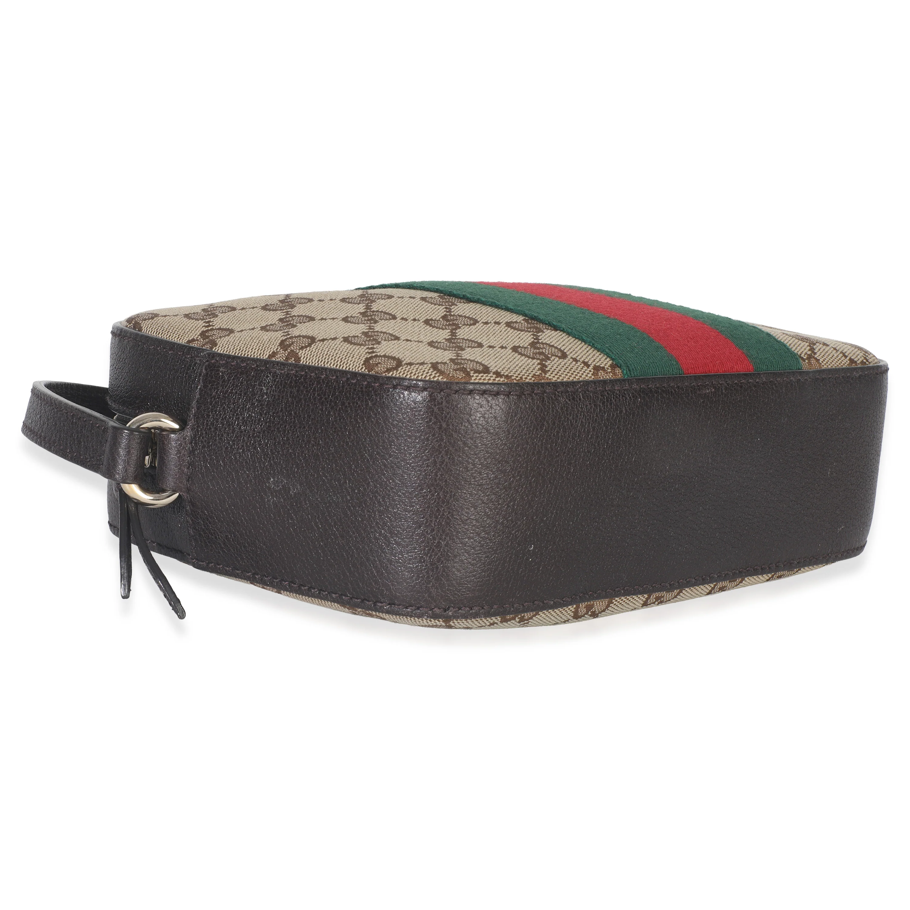 GG Supreme Canvas Web Small Webby Bee Shoulder Bag - Image 5