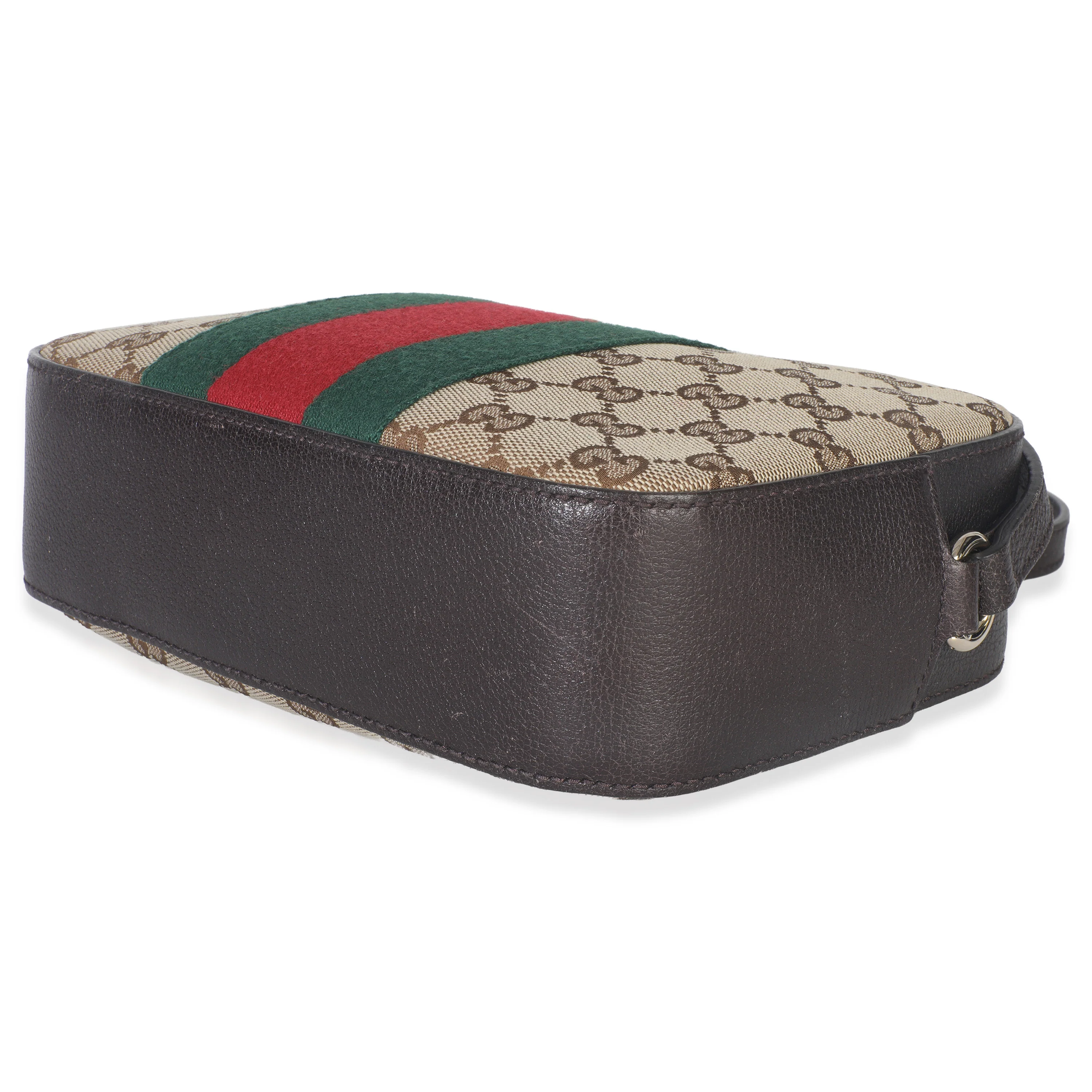 GG Supreme Canvas Web Small Webby Bee Shoulder Bag - Image 6