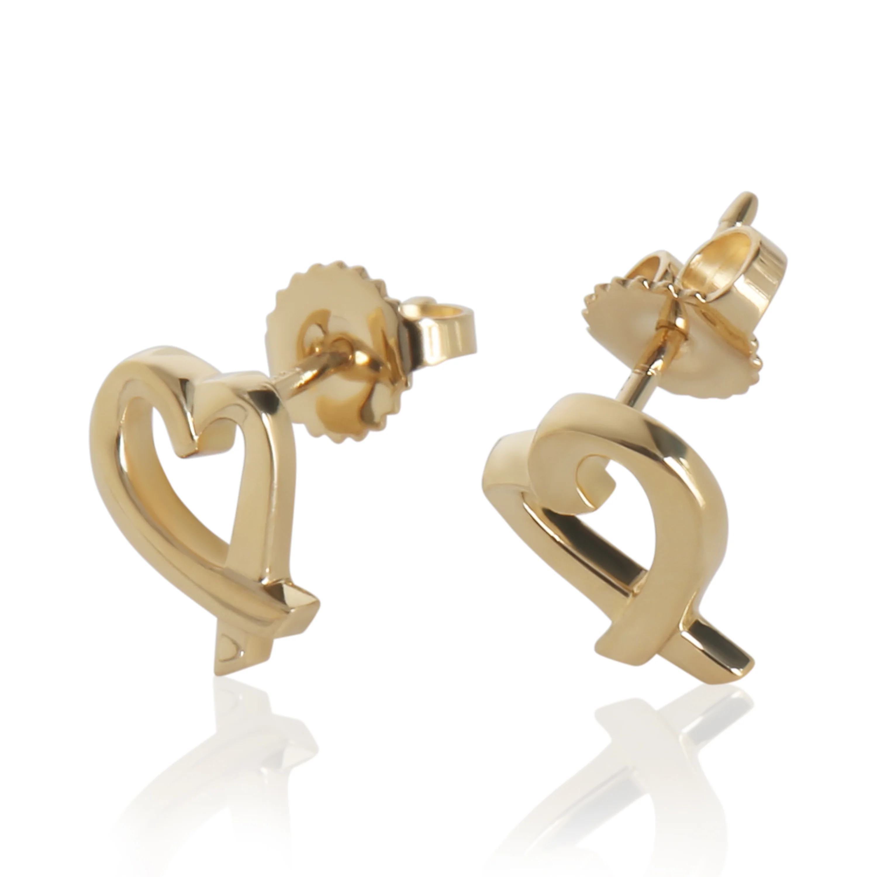 Yellow Gold Paloma Picasso Loving Heart Earrings - Image 2