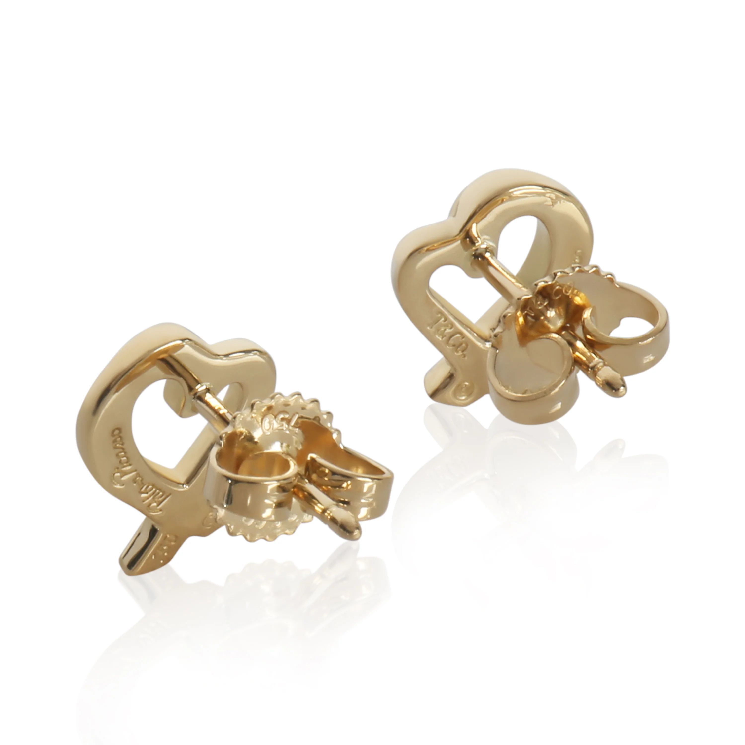 Yellow Gold Paloma Picasso Loving Heart Earrings - Image 3