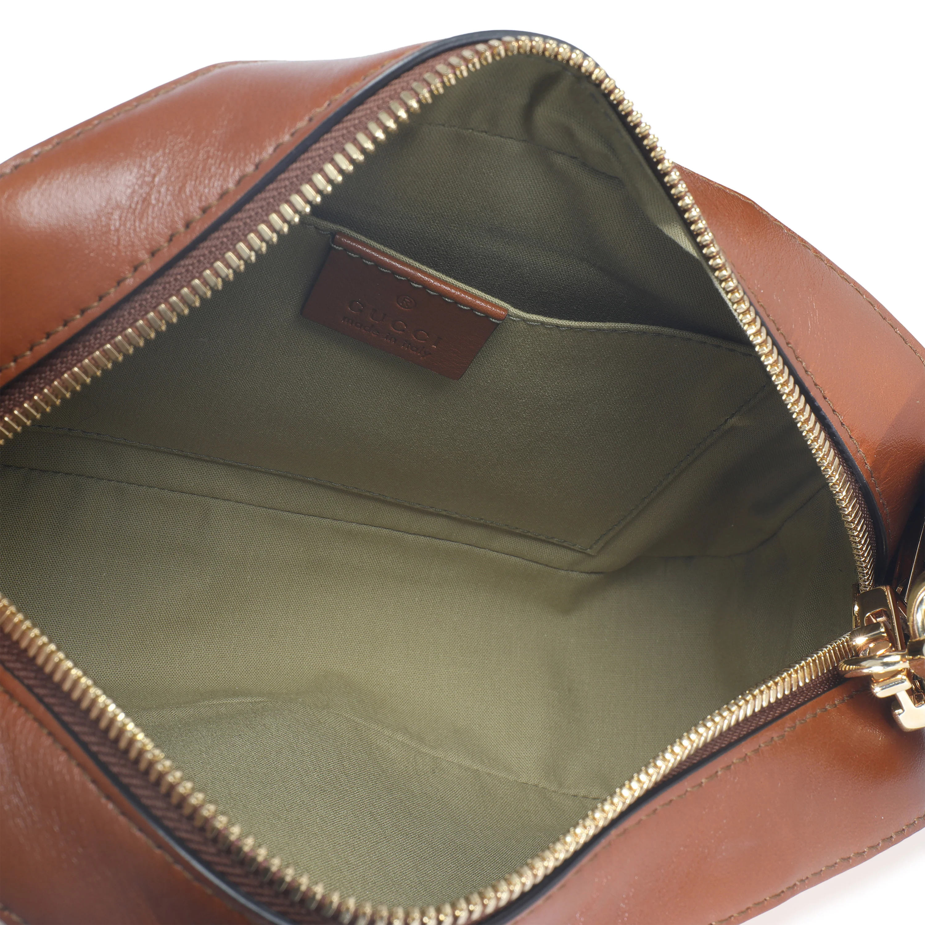 Beige Canvas Vintage GG Web Crossbody Bag - Image 9