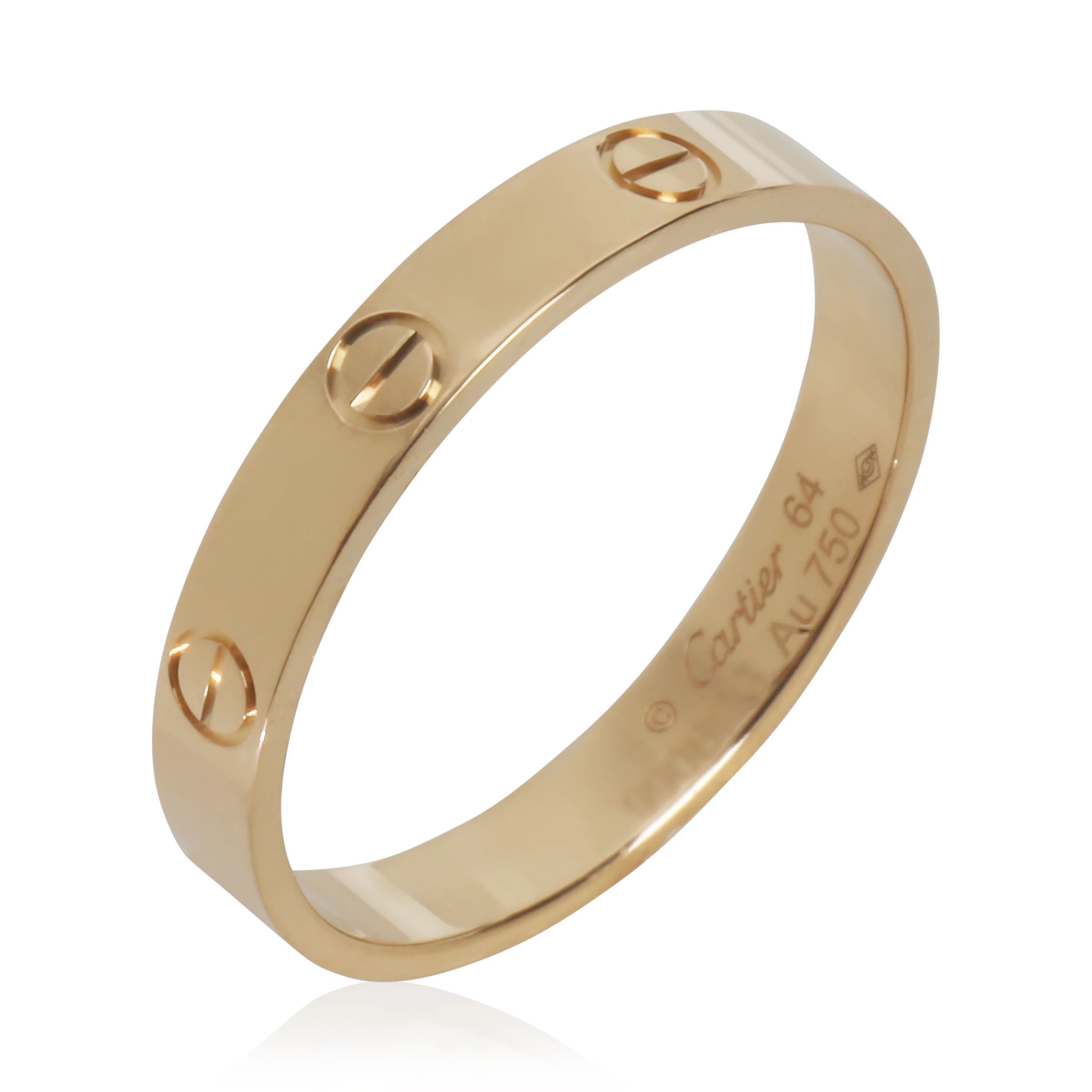 Yellow Gold  Small Model Love Ring - Image 6