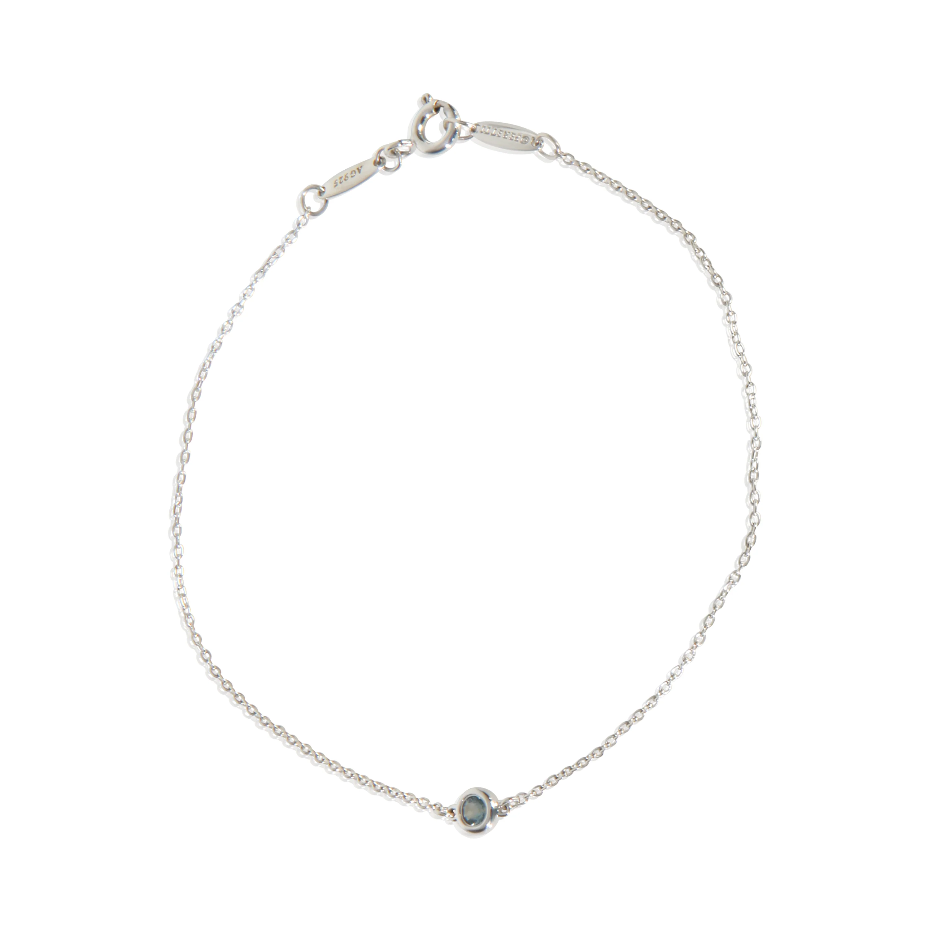 Aquamarine Elsa Peretti Color By The Yard Bracelet - Image 2