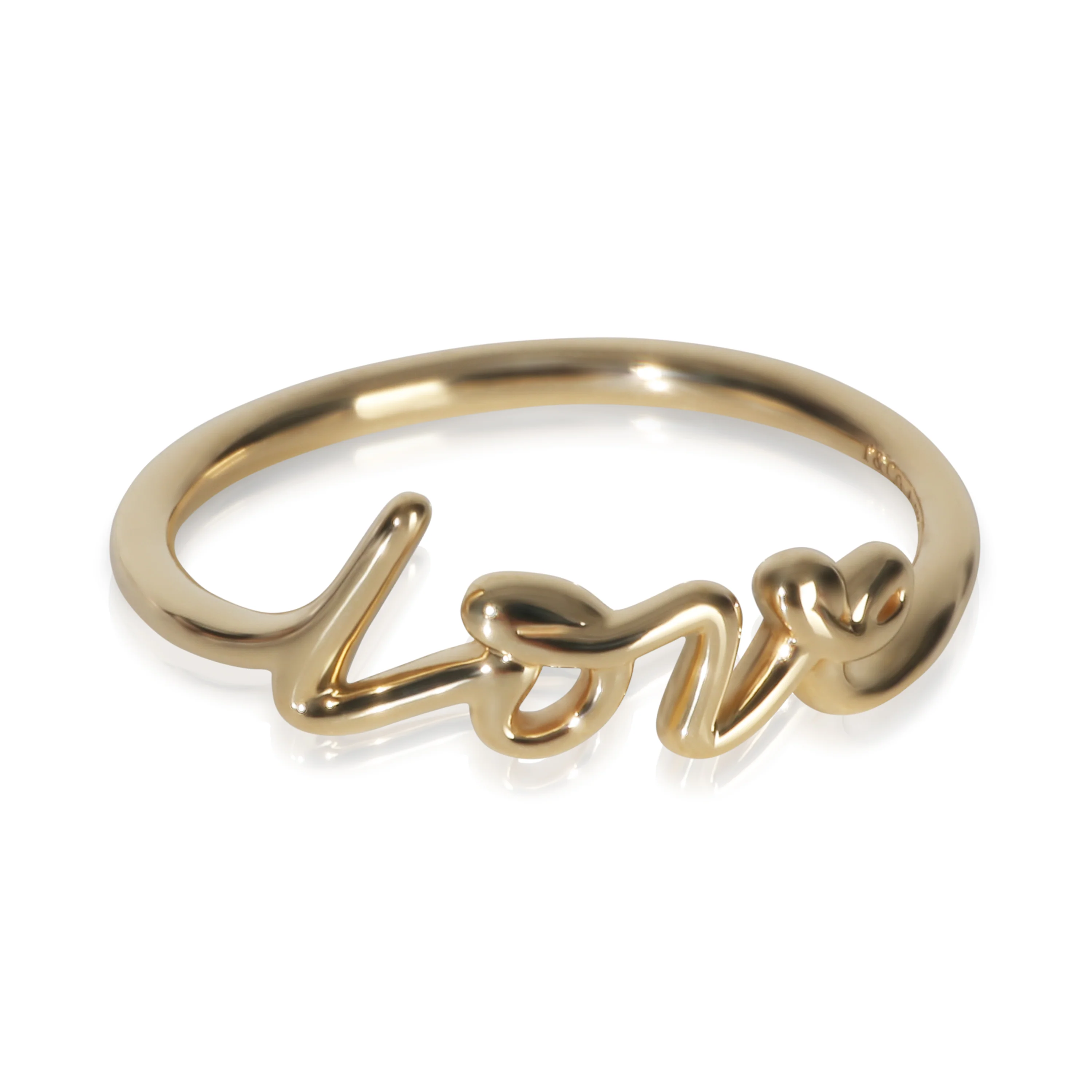 Yellow Gold Paloma Picasso Graffiti Love Ring