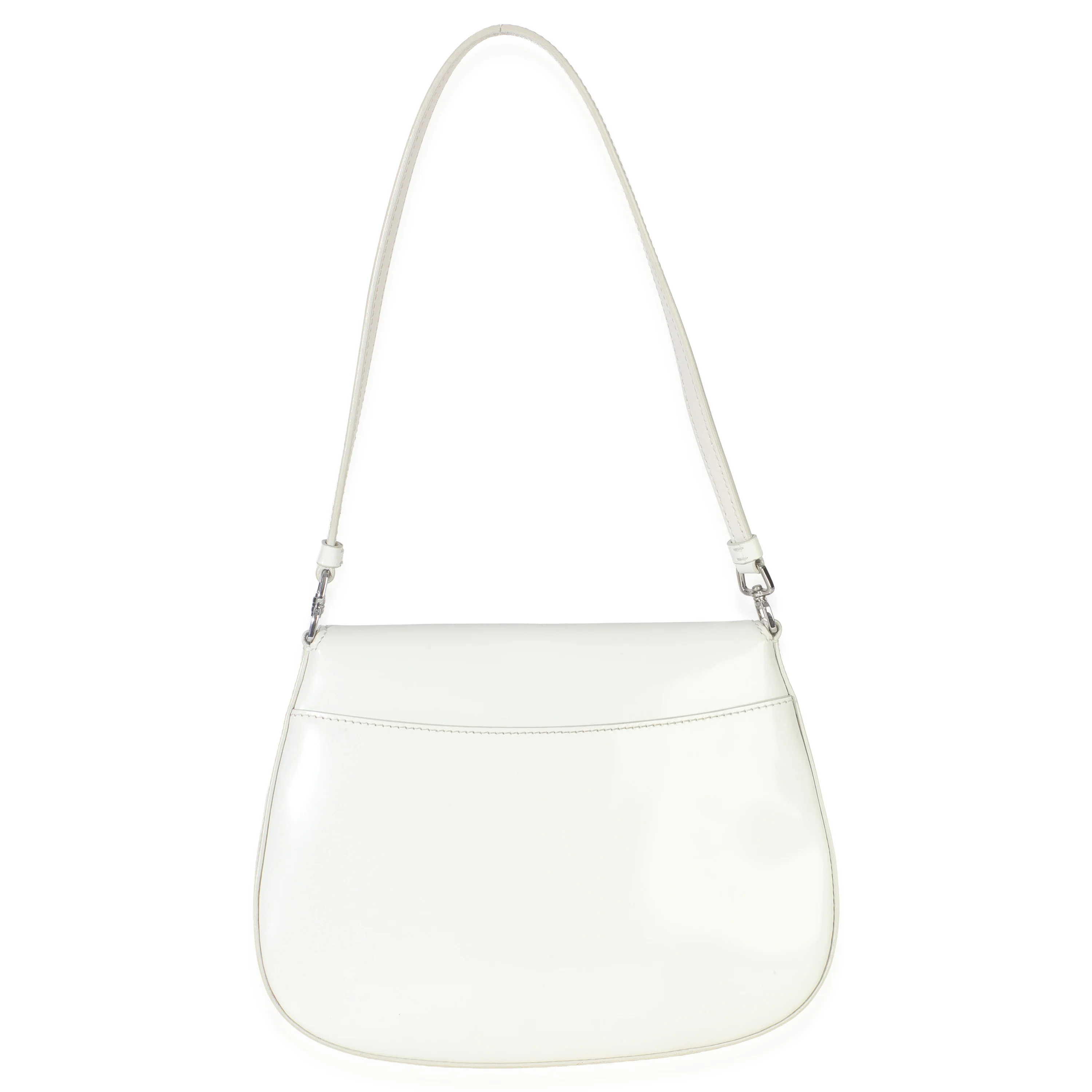 White Brushed Leather Small Cleo - Image 3