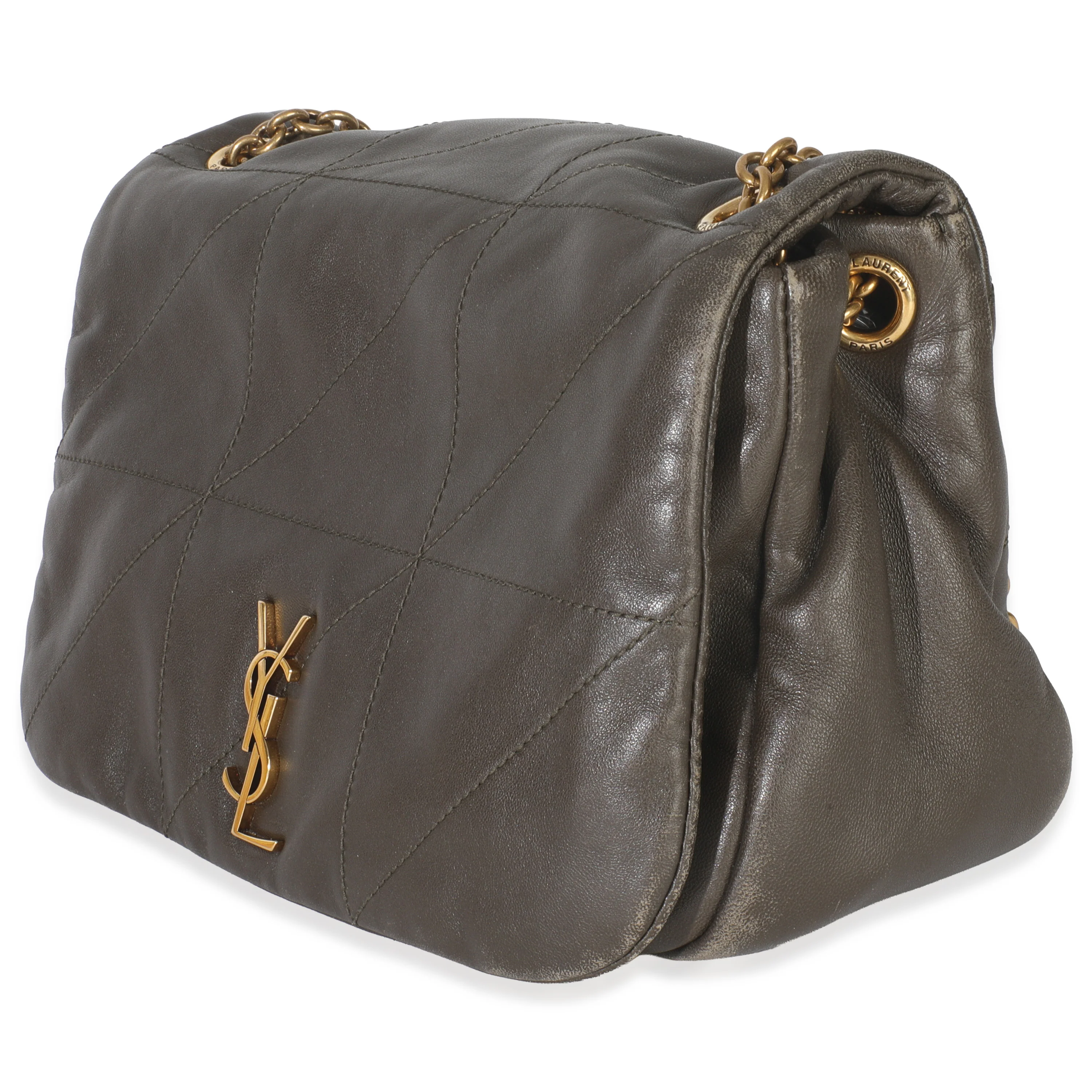 Olive Lambskin Matelasse Monogram Small Jamie 4.3 - Image 2