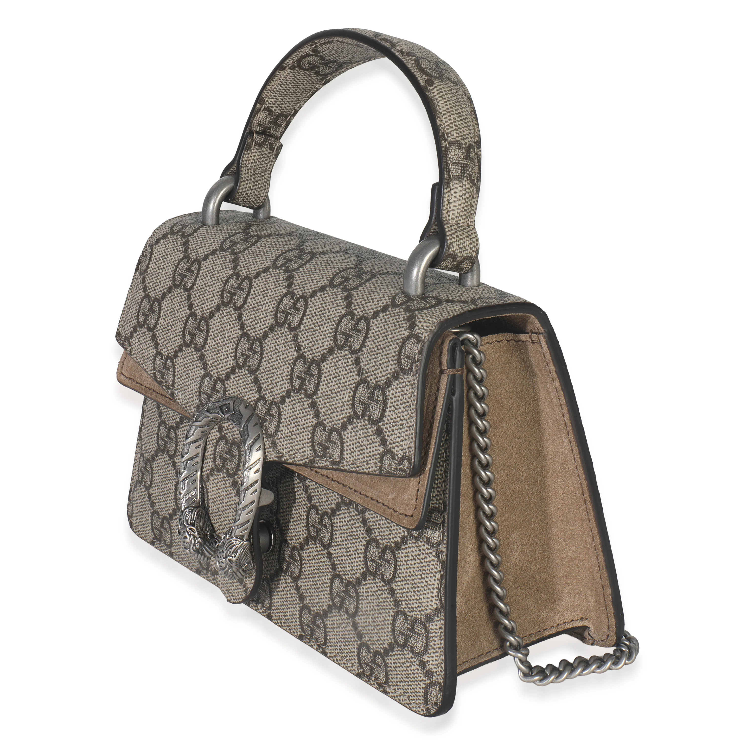 Beige GG Supreme Canvas Mini Dionysus Top Handle Bag - Image 2