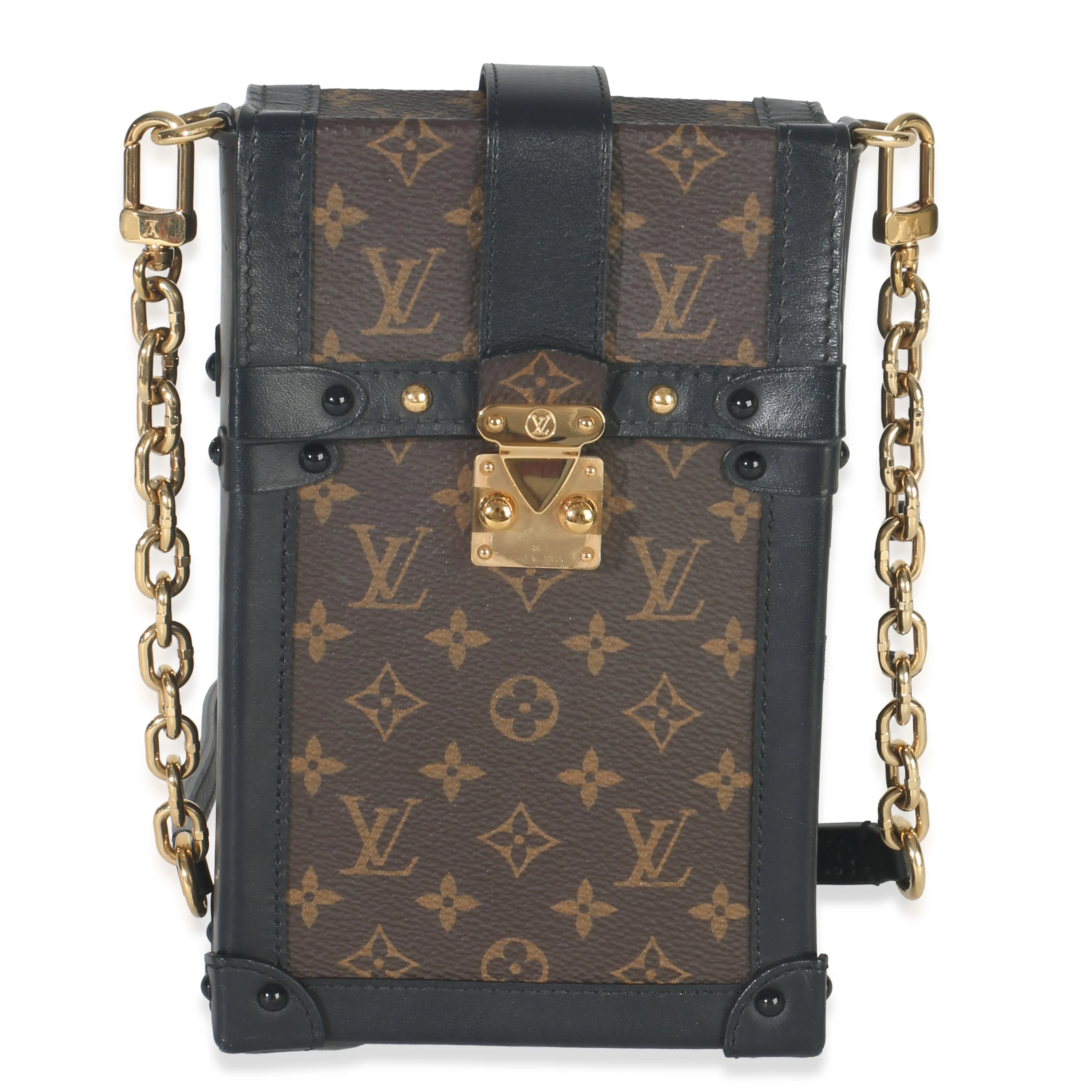 Black Monogram Canvas Verticale Trunk Pochette