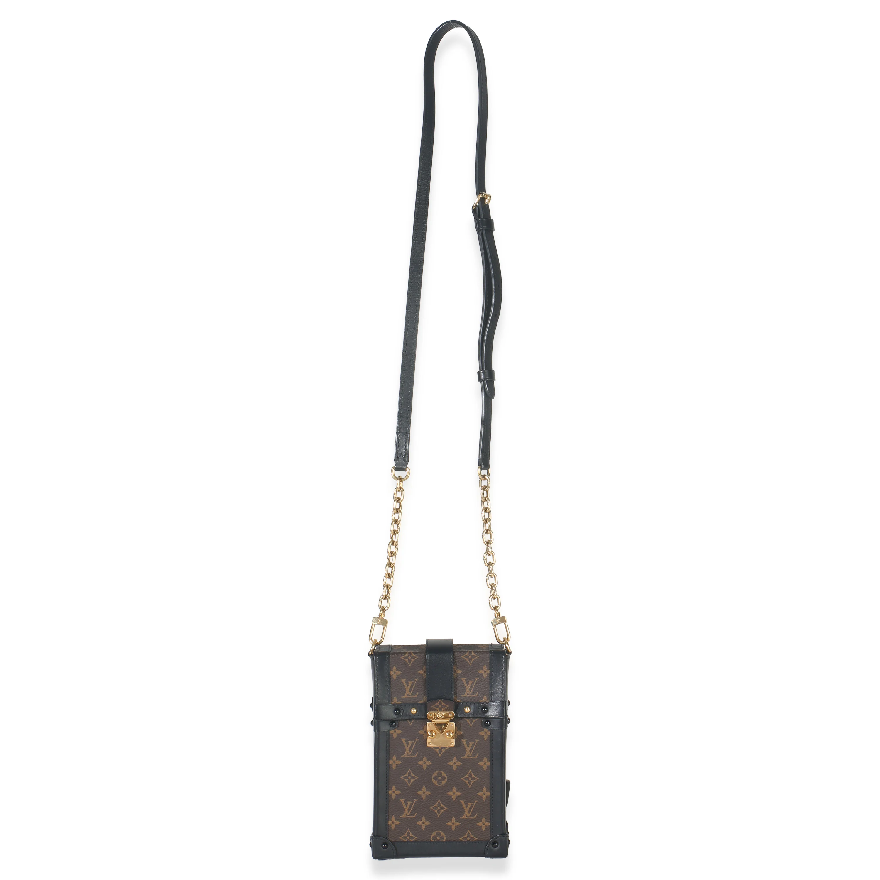 Black Monogram Canvas Verticale Trunk Pochette - Image 8