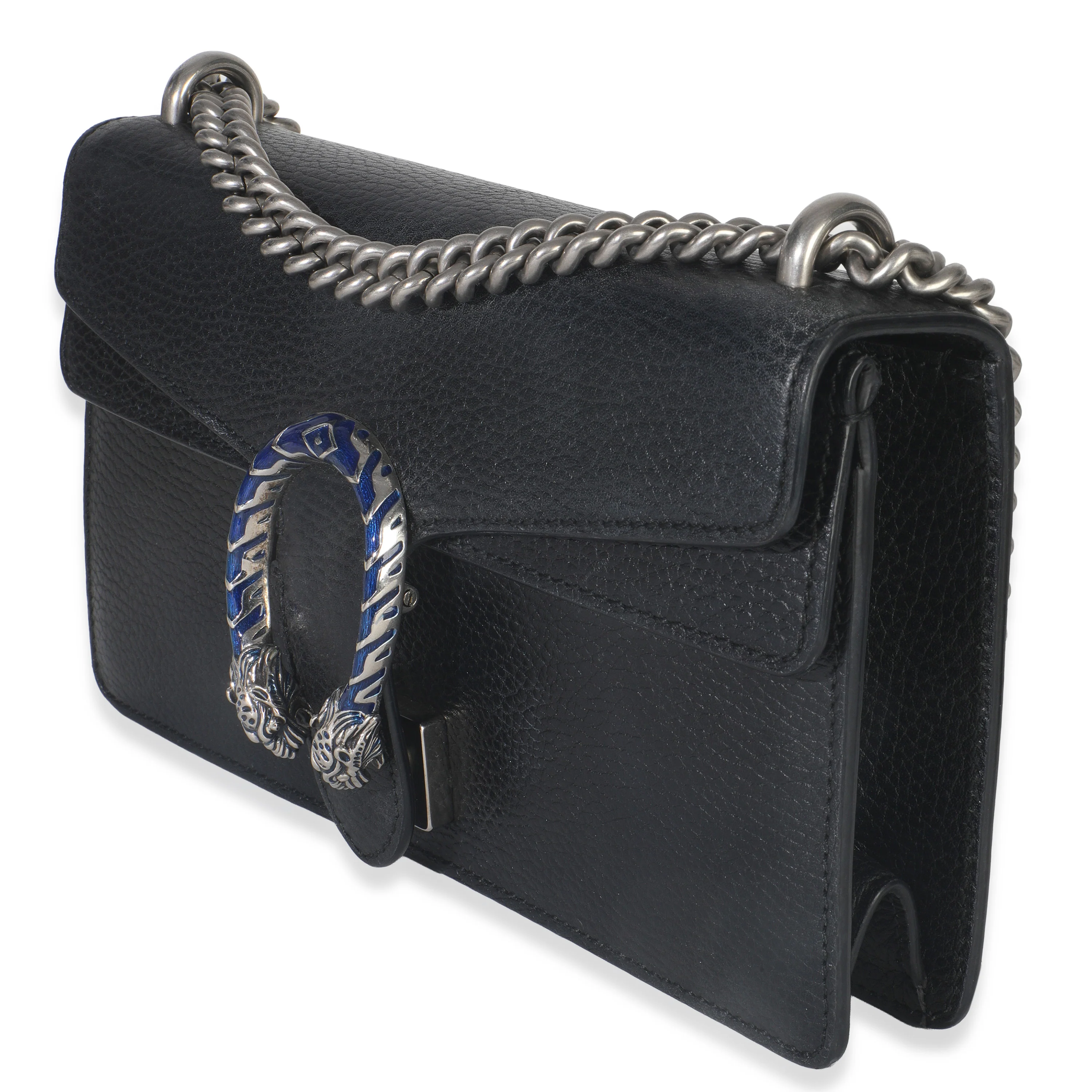 Black Pebbled Calfskin Small Dionysus Shoulder Bag - Image 2