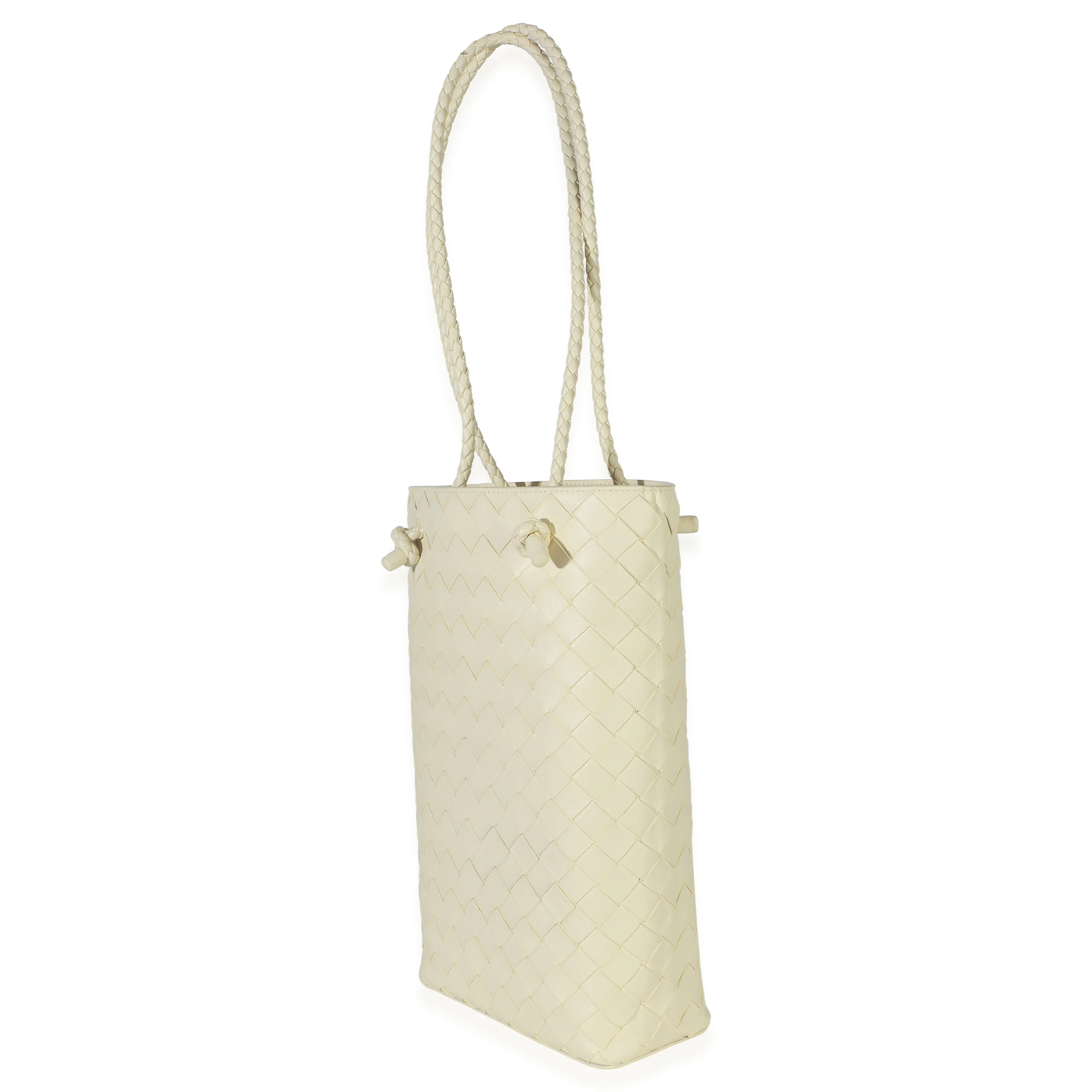 Camomile Nappa Intrecciato Vertical Tote - Image 2