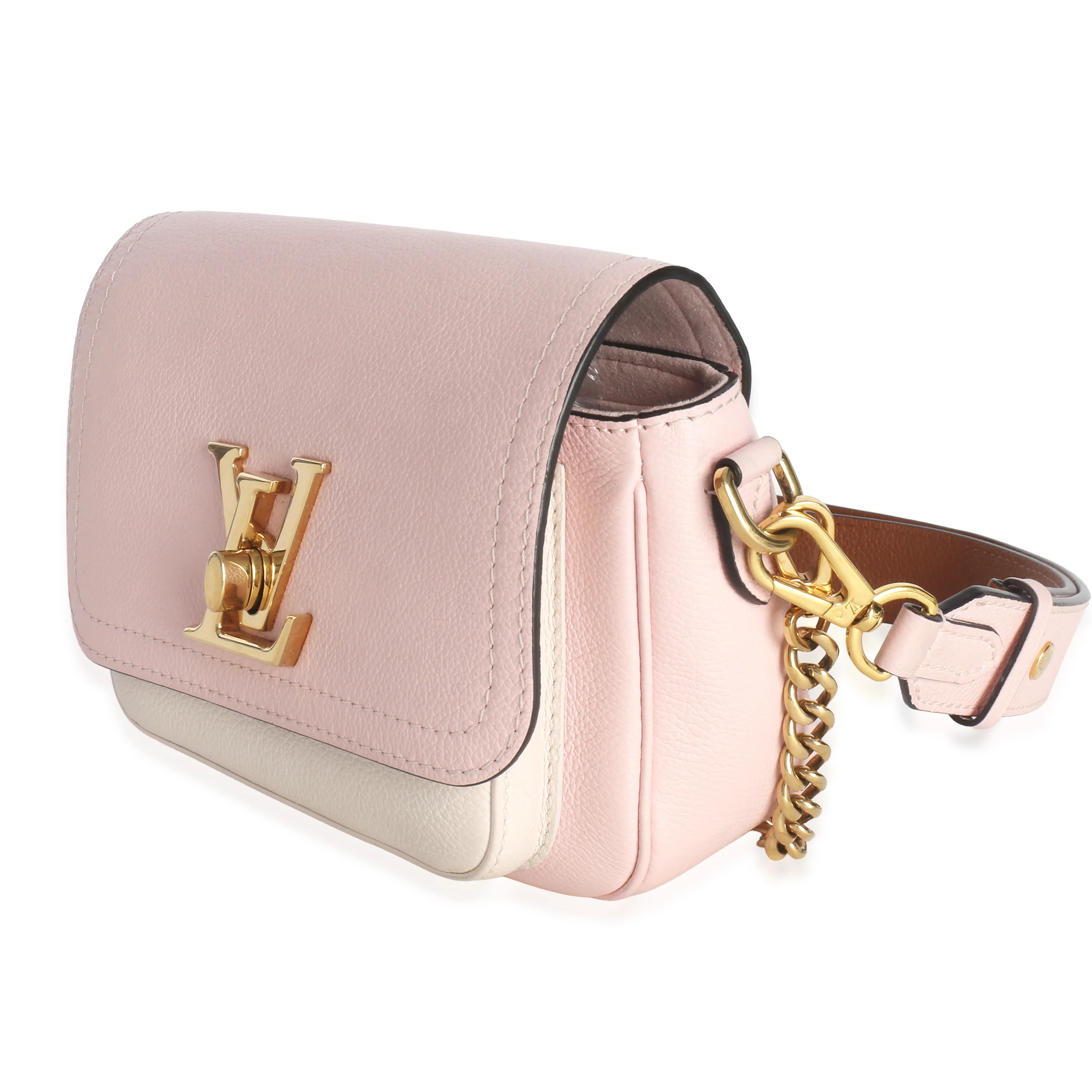 Rose Water Grained Calfskin Lockme Tender - Image 2