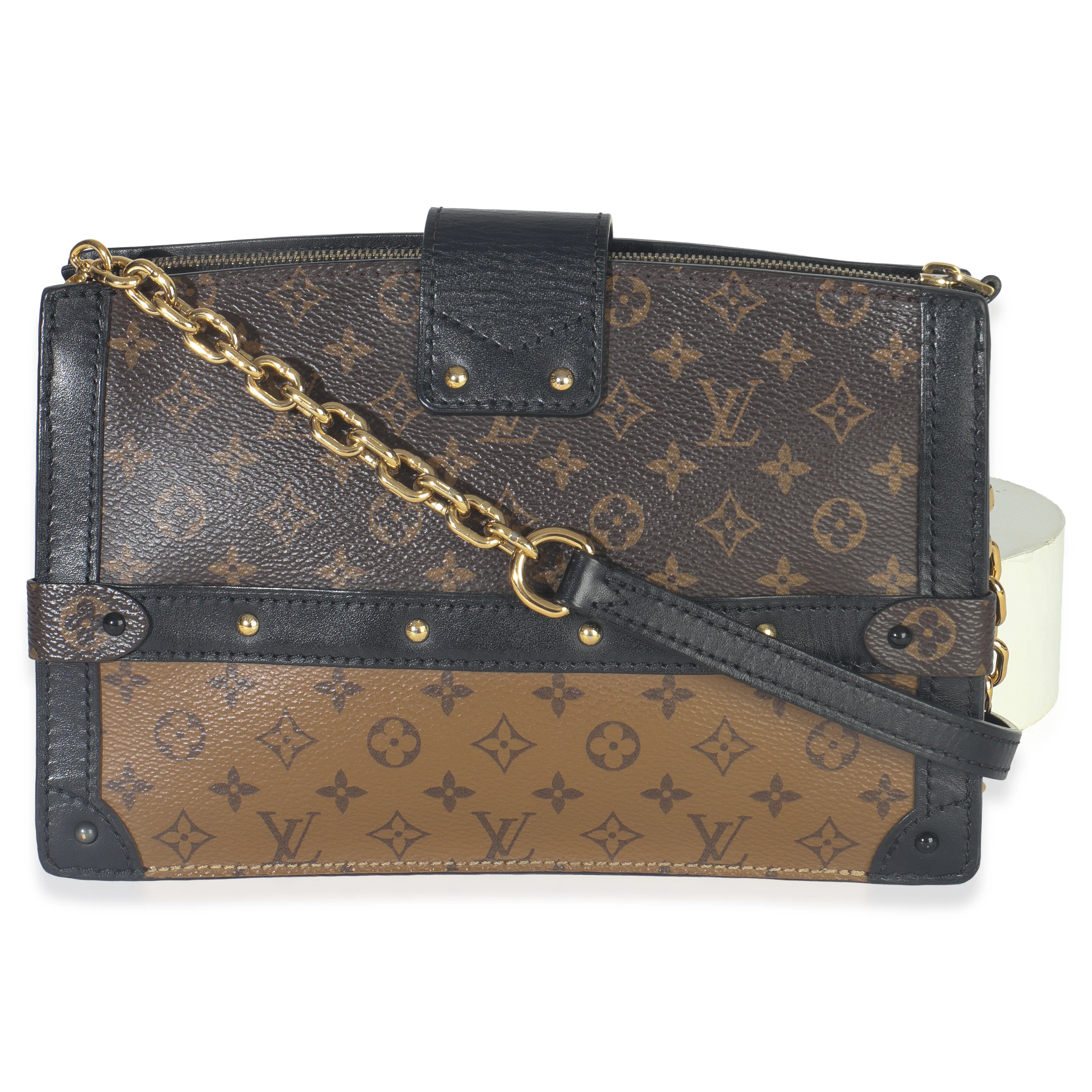 Reverse Monogram Canvas Trunk Clutch - Image 4