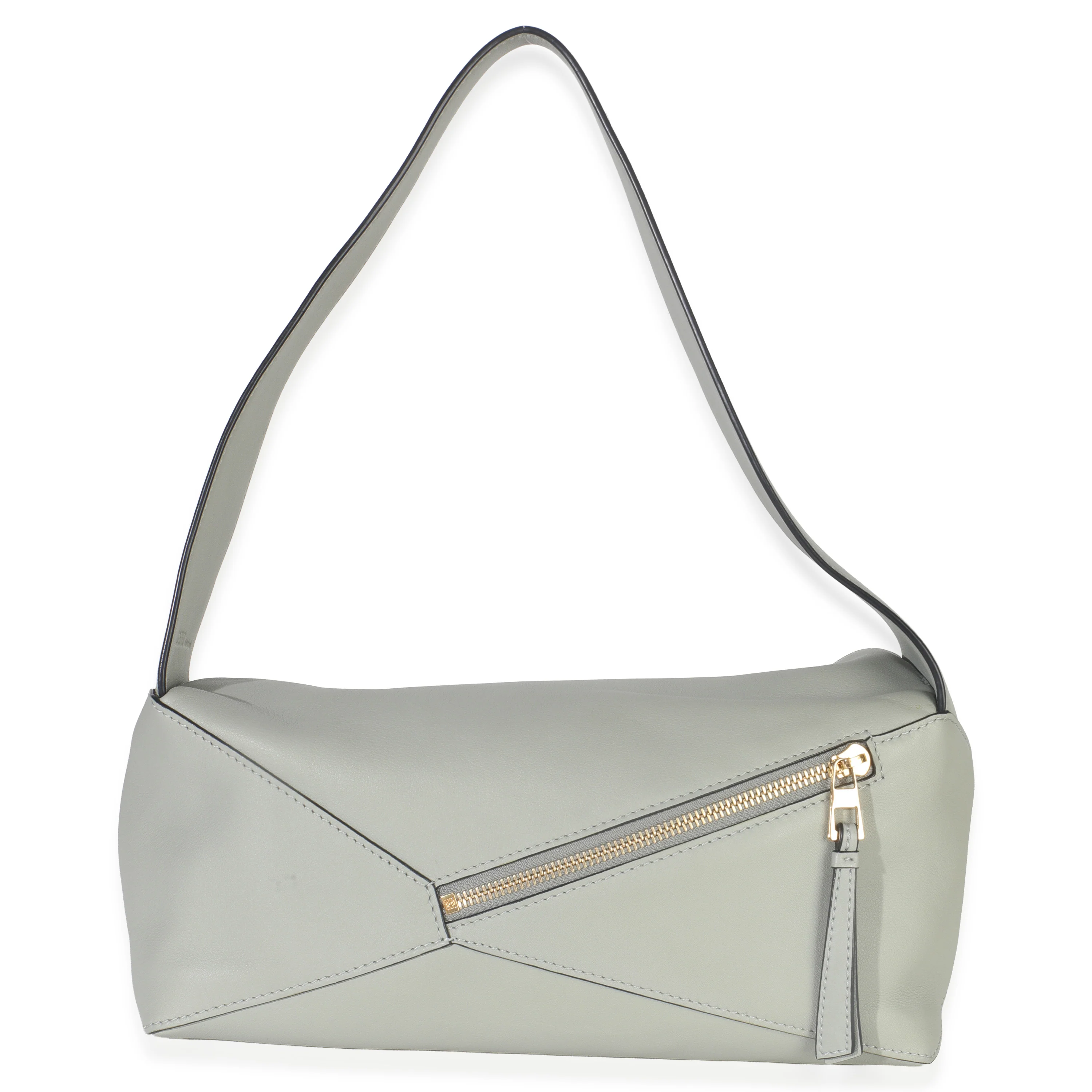 Ash Grey Calfskin Puzzle Hobo - Image 4