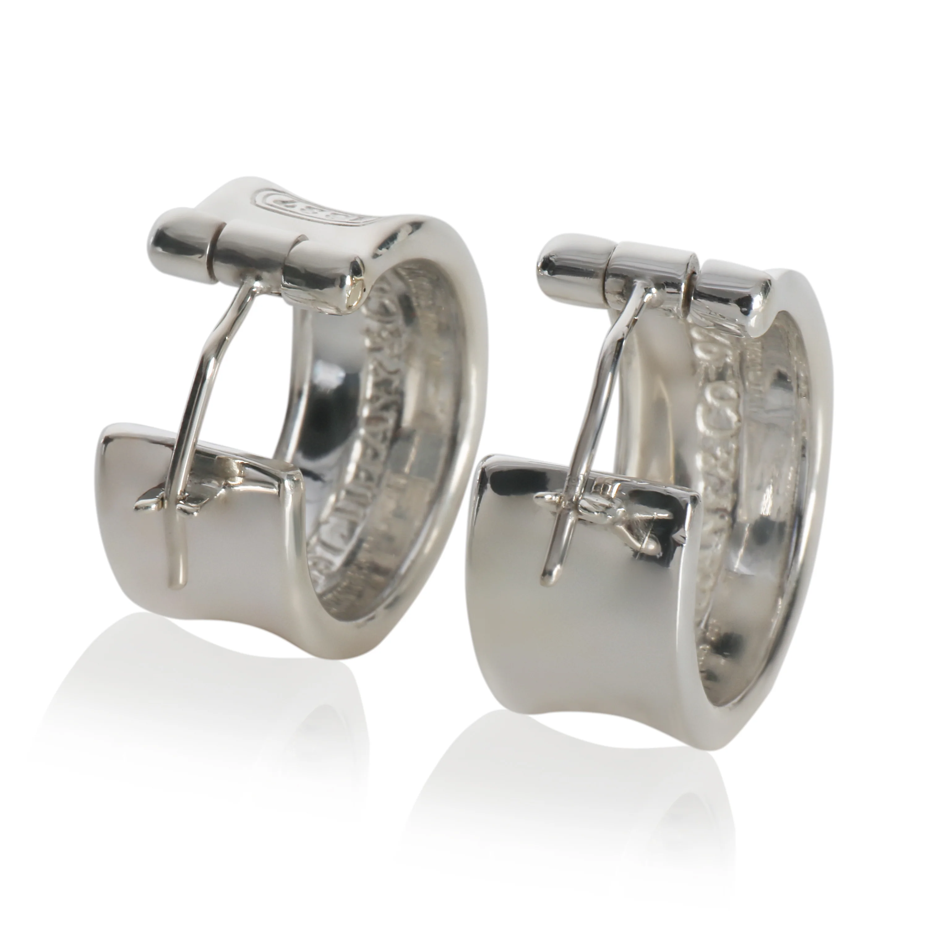 Sterling Silver  1837 Hoop Earrings - Image 4