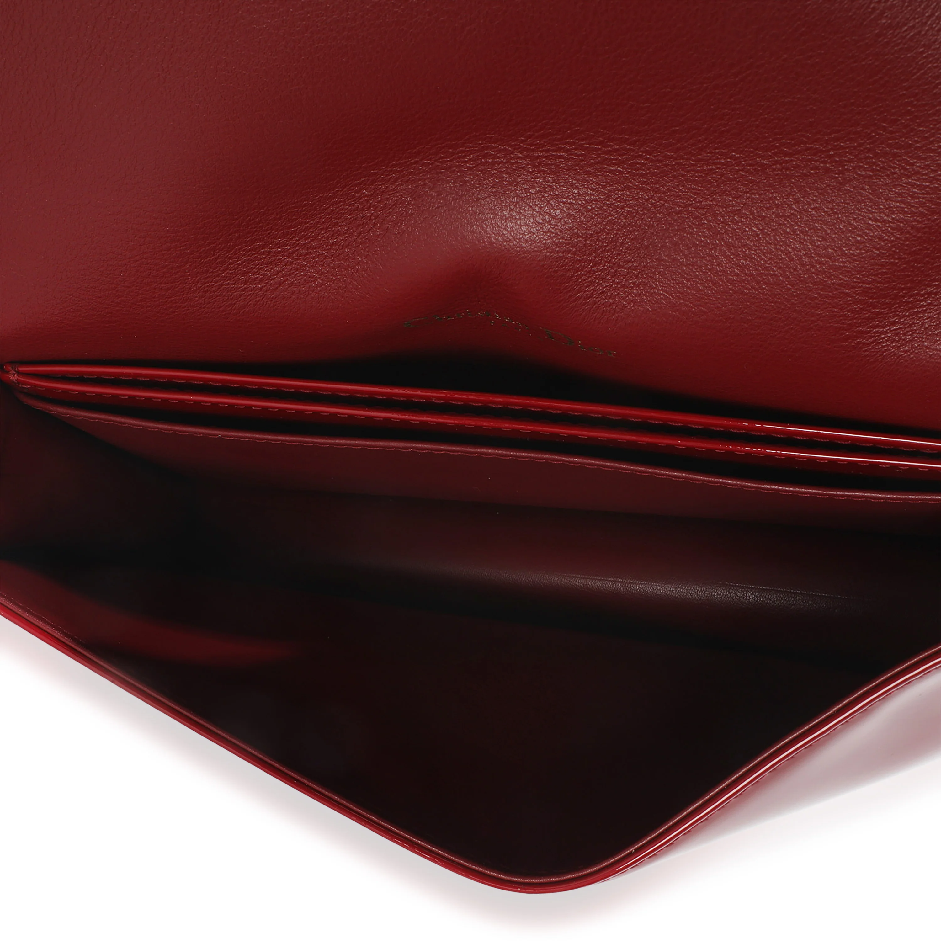 Red Patent Cannage Lady Dior Chain Pouch - Image 8