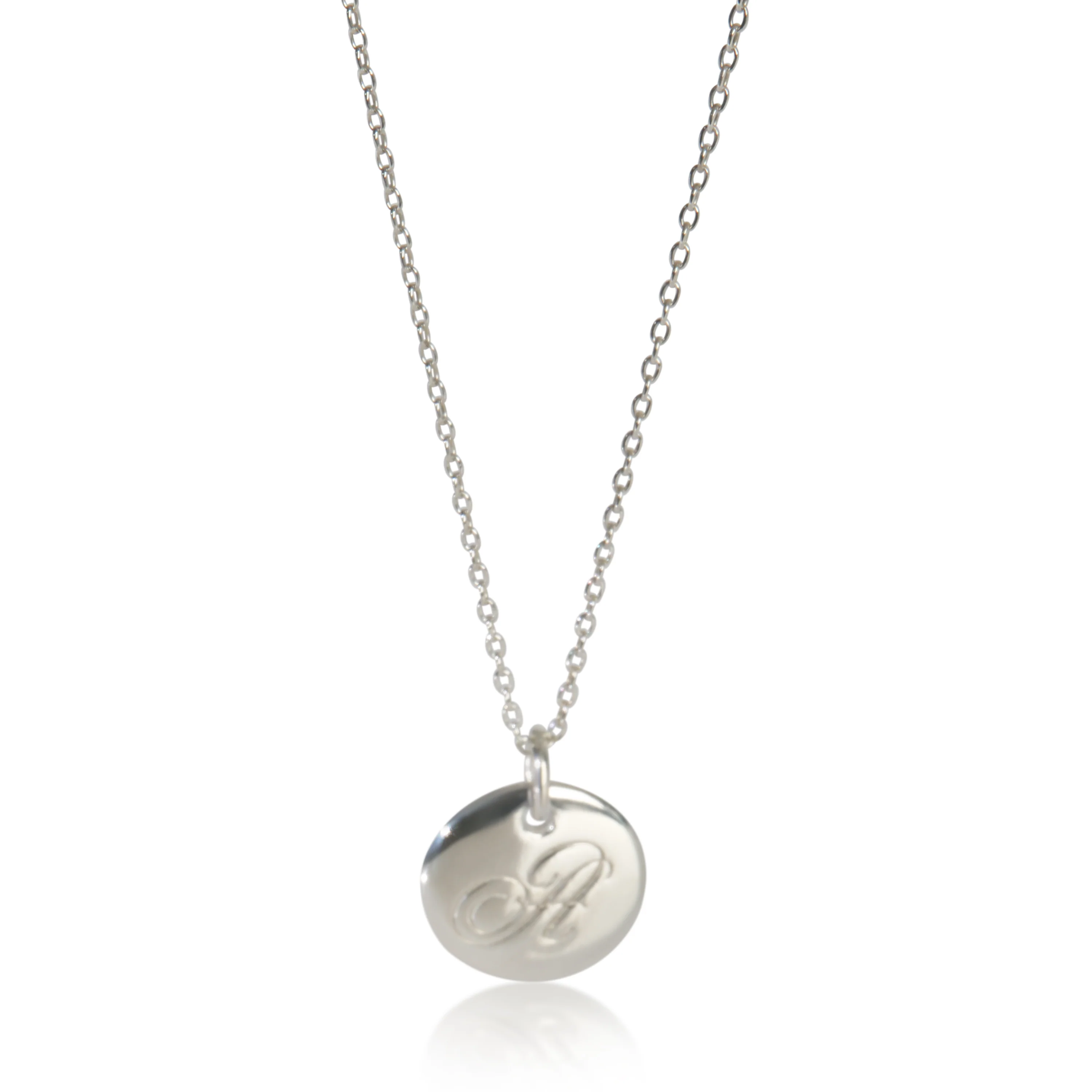 Sterling Silver  Notes Initial A Pendant